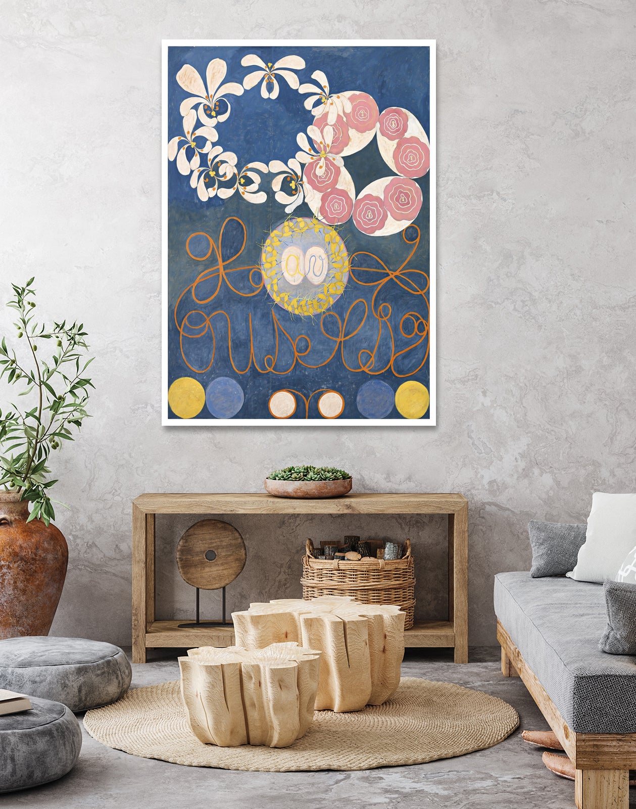 The Ten Largest, Childhood, No.1, Group IV, 1907 by Hilma af Klint on GIANT ART - pink museums