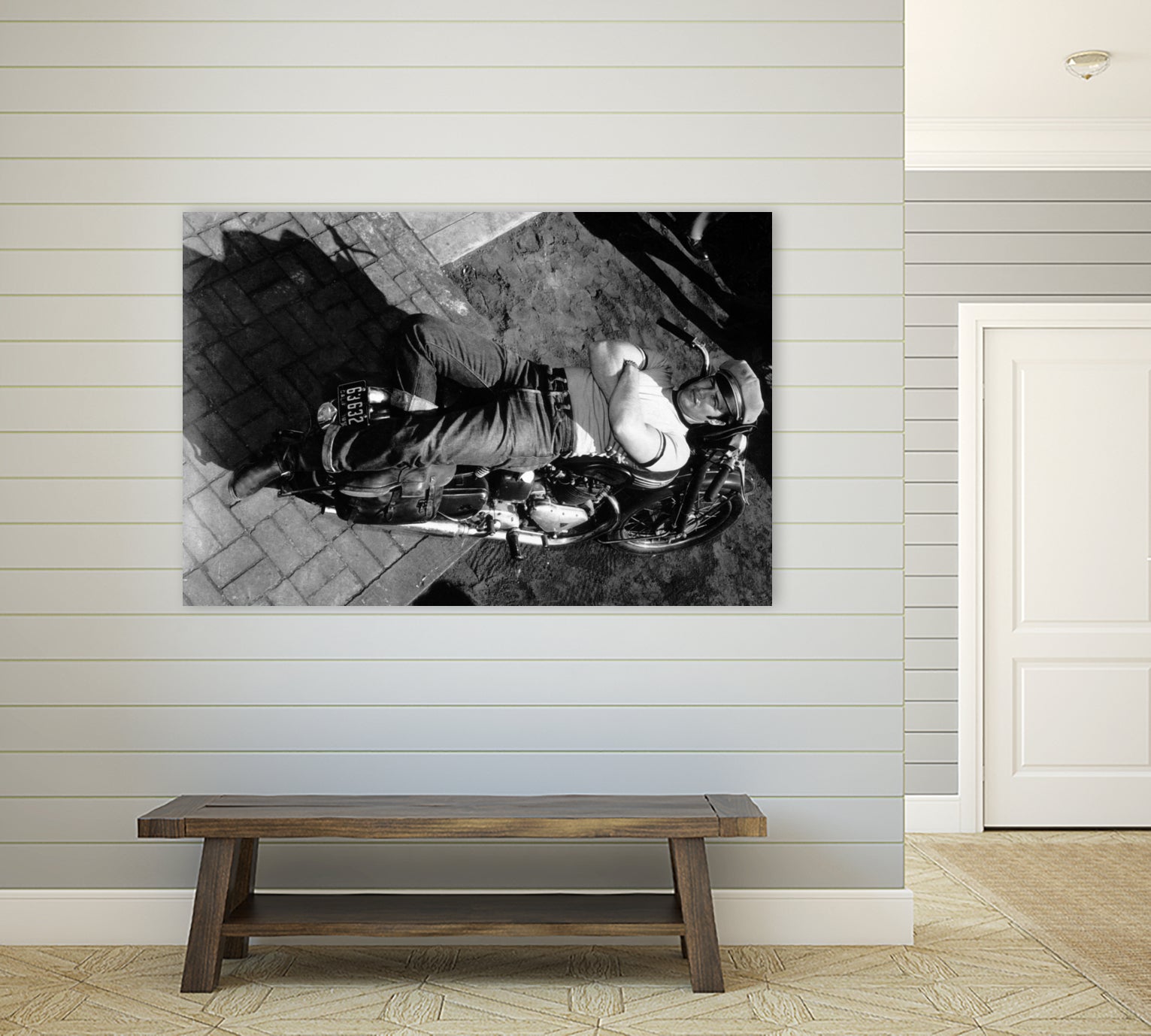 The Wild One directed by Laszlo Benedek, 1953 by Bridgeman Images on GIANT ART - black and white photography