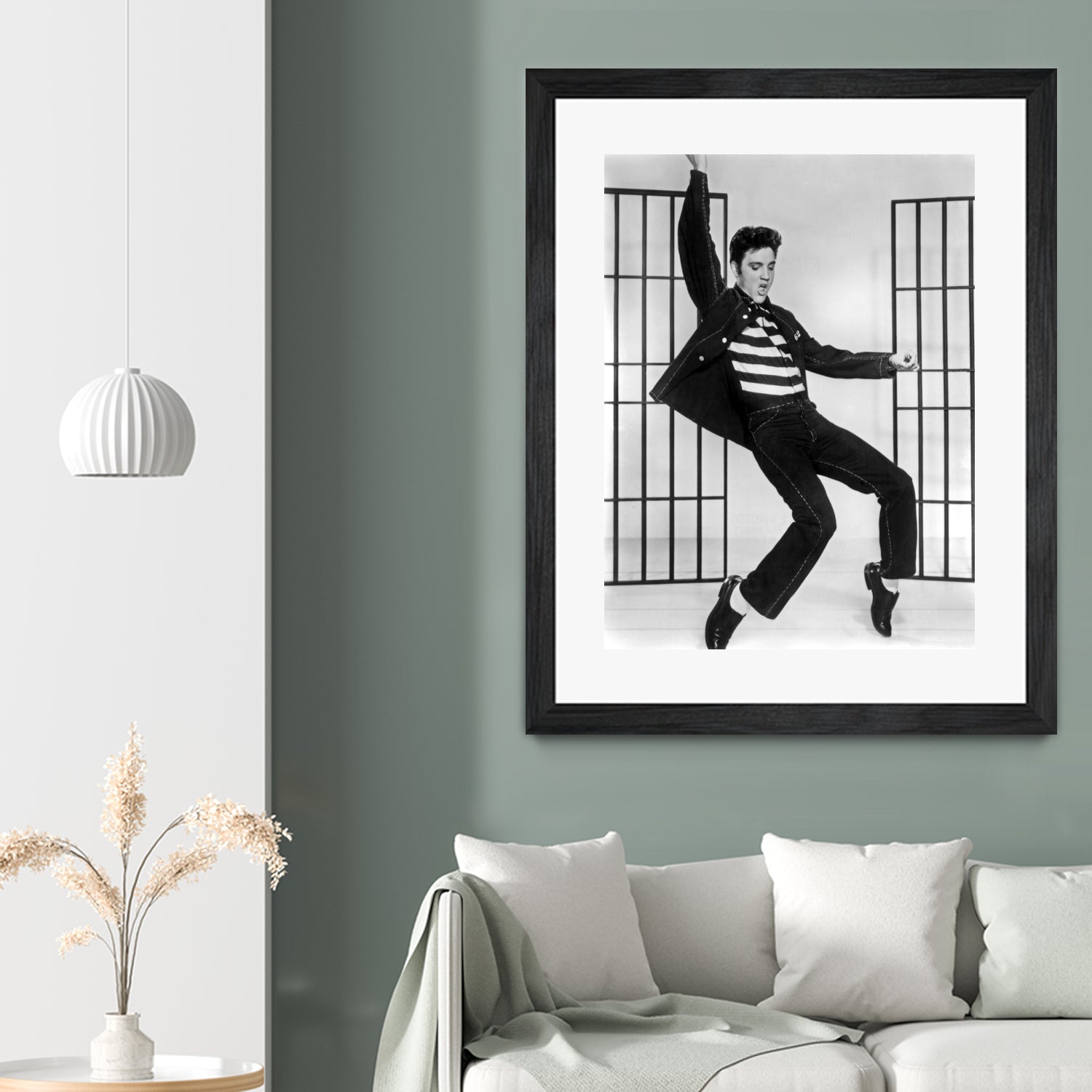 Jailhouse Rock' de RichardThorpe avec Elvis Presley 1957 by Bridgeman Images on GIANT ART - black and white photography