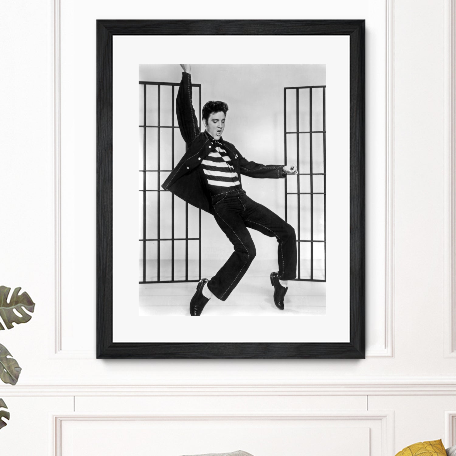 Jailhouse Rock' de RichardThorpe avec Elvis Presley 1957 by Bridgeman Images on GIANT ART - black and white photography