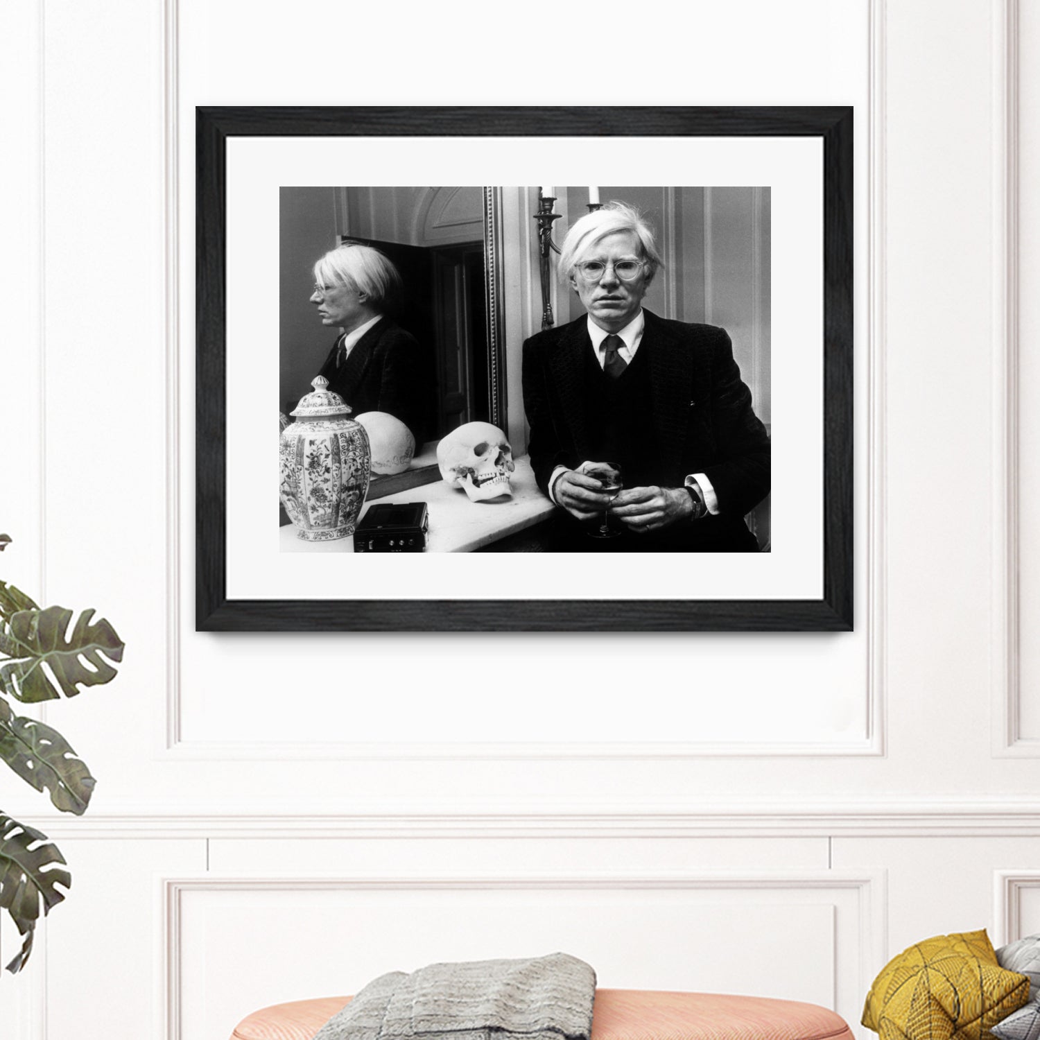 Andy Warhol in London, November 12th, 1975 by Bridgeman Images on GIANT ART - black and white photography