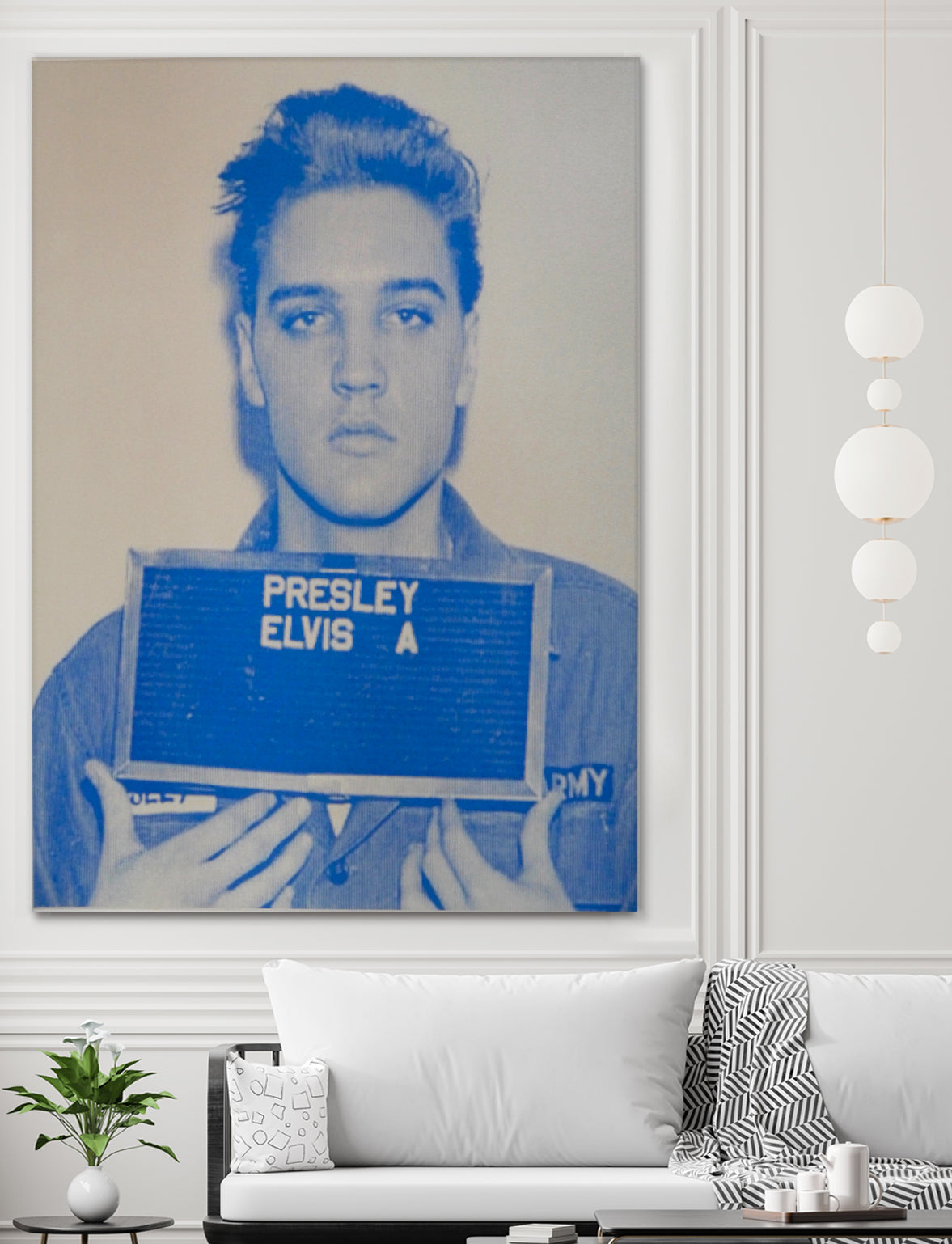 Elvis I, 2017 by Studwell, David on GIANT ART - blue photography