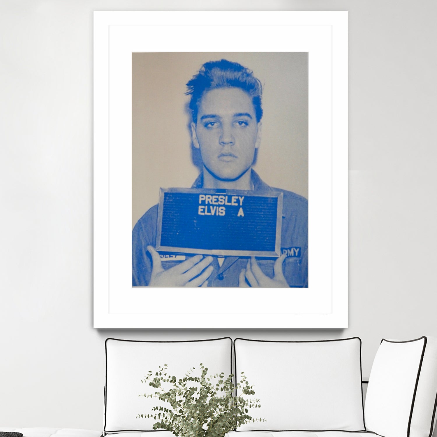 Elvis I, 2017 by Studwell, David on GIANT ART - blue photography