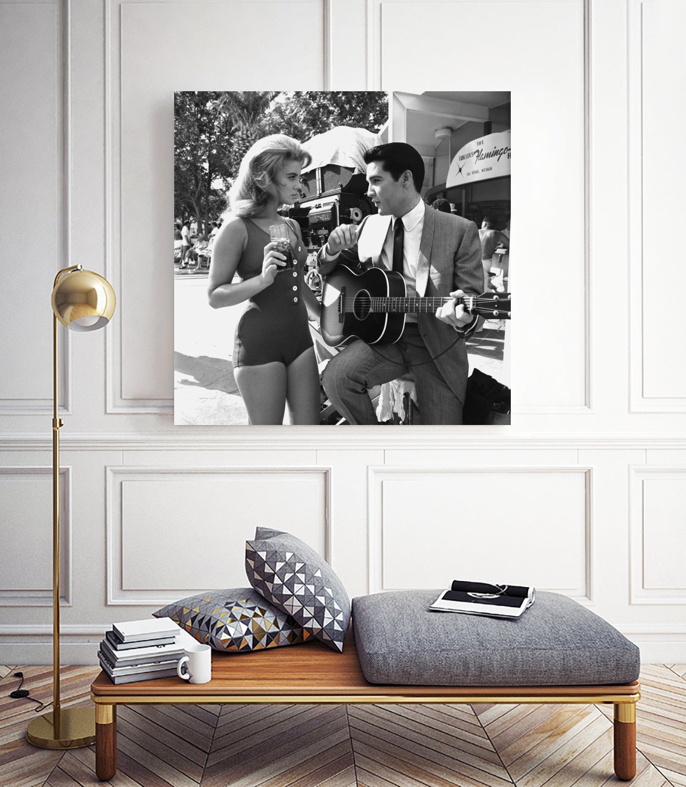 Ann-Margret And Elvis Presley, Viva Las Vegas 1964 Directed By George Sidney by Bridgman Images on GIANT ART - black and white photography