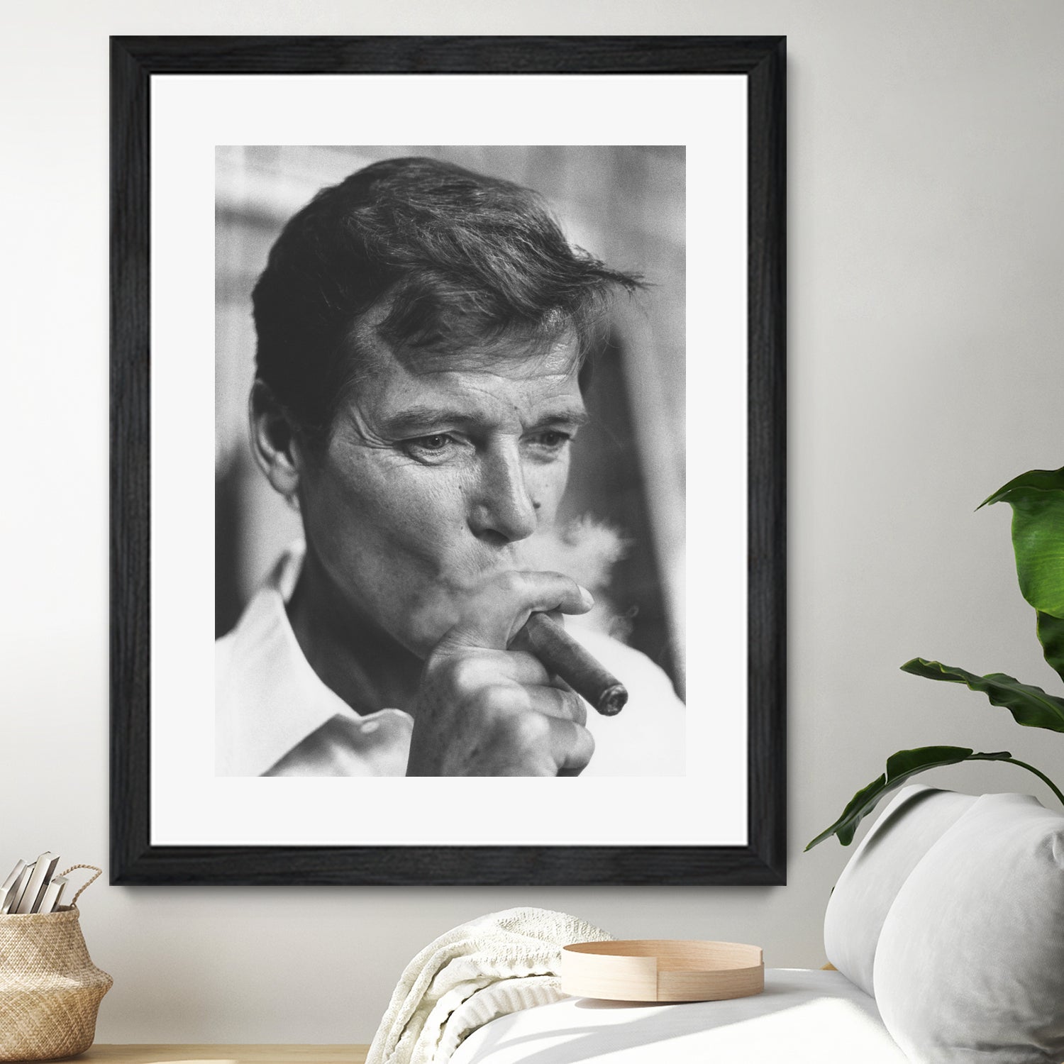 Roger Moore by © Classic Picture Library / Bridgeman Images on GIANT ART - black and white photography