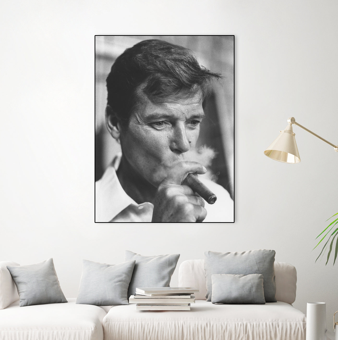 Roger Moore by © Classic Picture Library / Bridgeman Images on GIANT ART - black and white photography
