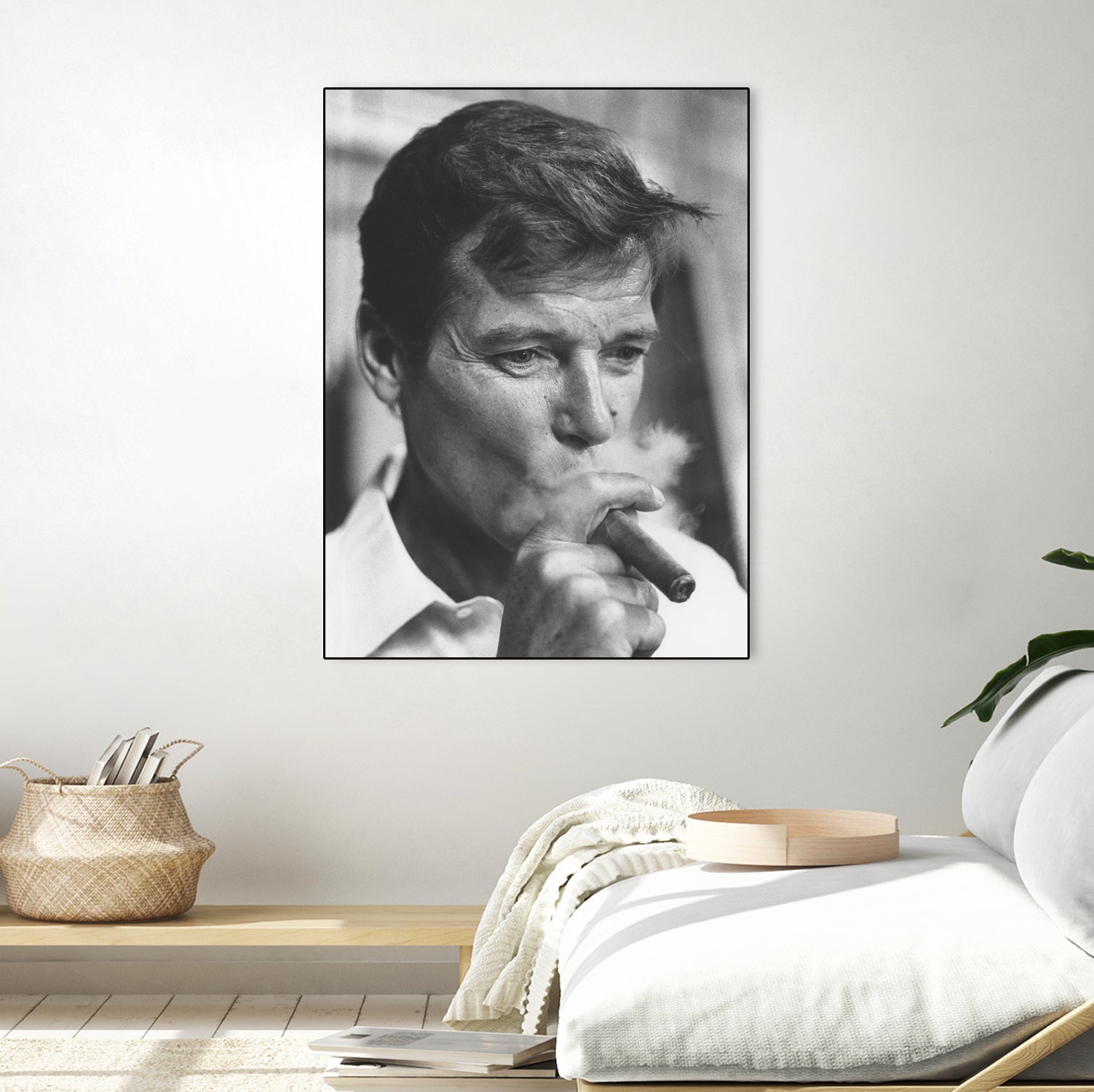 Roger Moore by © Classic Picture Library / Bridgeman Images on GIANT ART - black and white photography