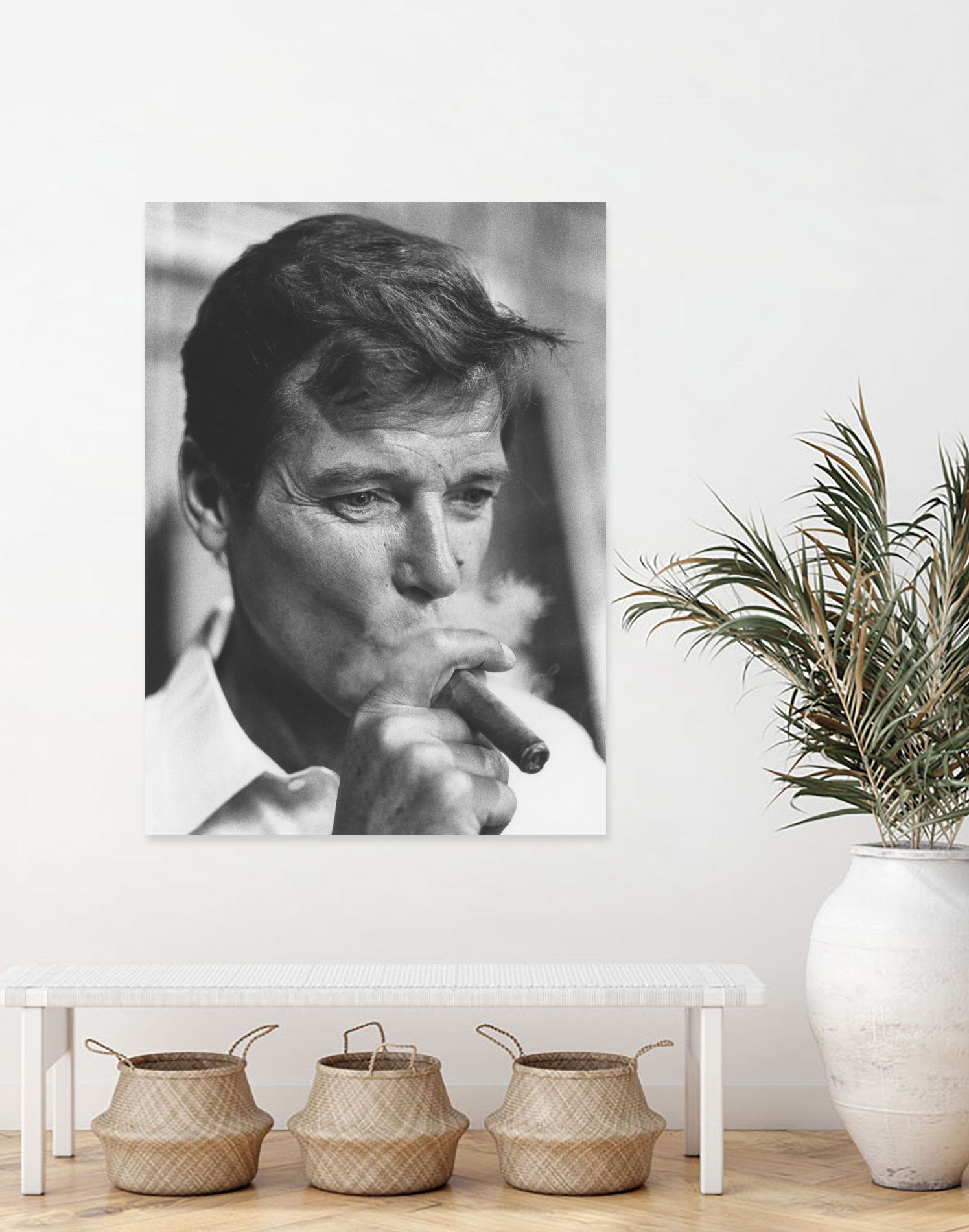 Roger Moore by © Classic Picture Library / Bridgeman Images on GIANT ART - black and white photography