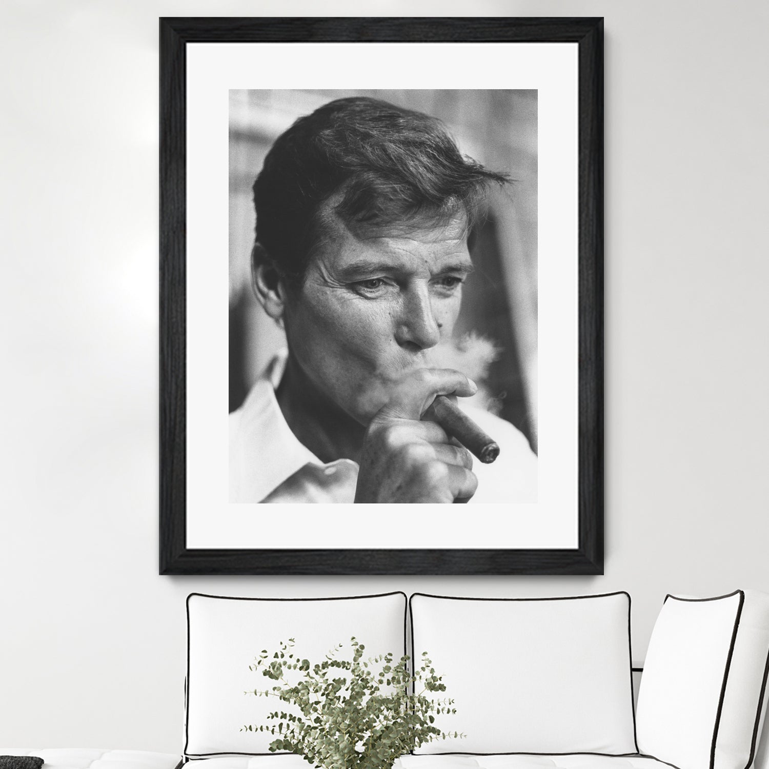 Roger Moore by © Classic Picture Library / Bridgeman Images on GIANT ART - black and white photography
