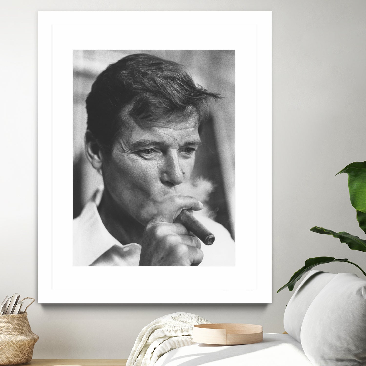 Roger Moore by © Classic Picture Library / Bridgeman Images on GIANT ART - black and white photography