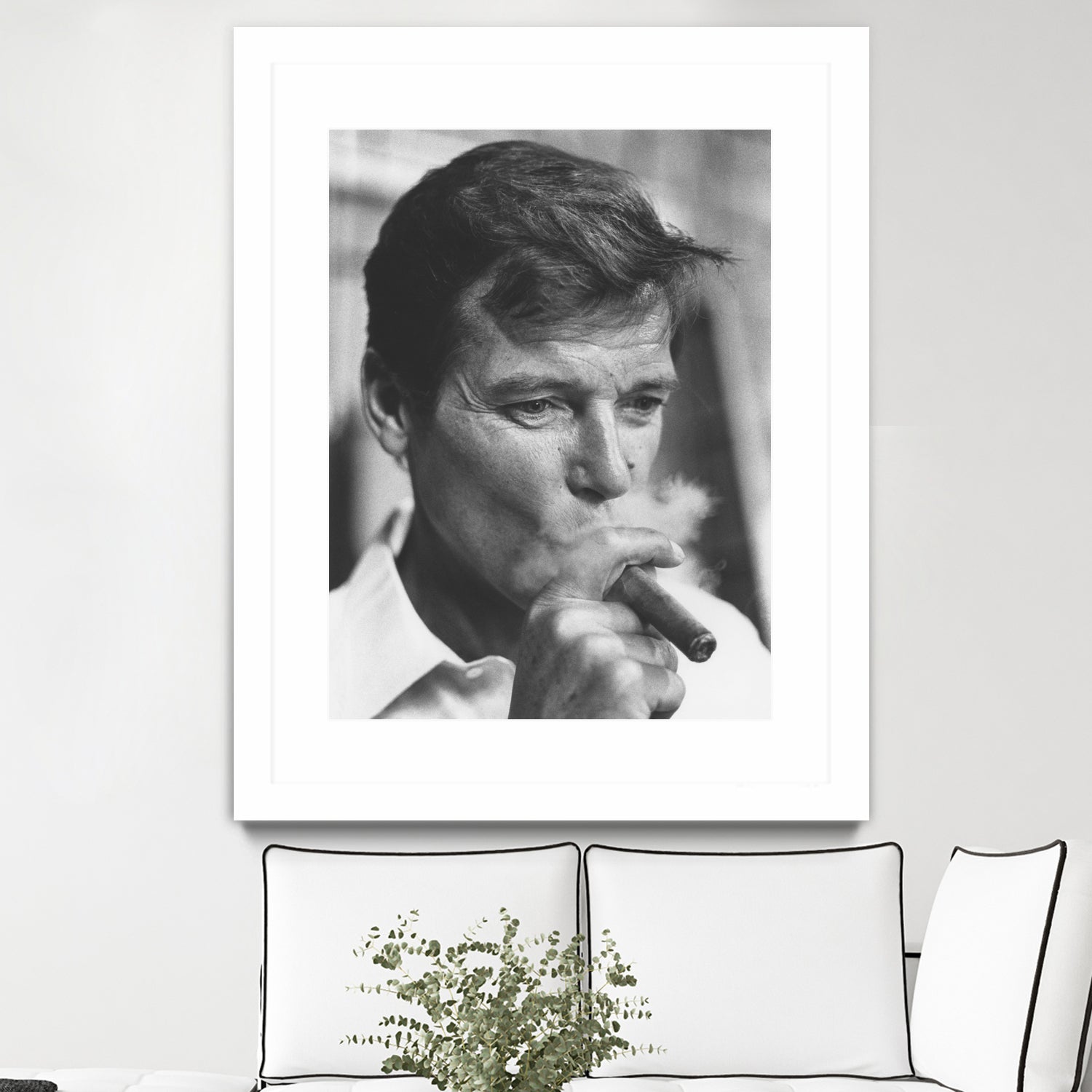 Roger Moore by © Classic Picture Library / Bridgeman Images on GIANT ART - black and white photography