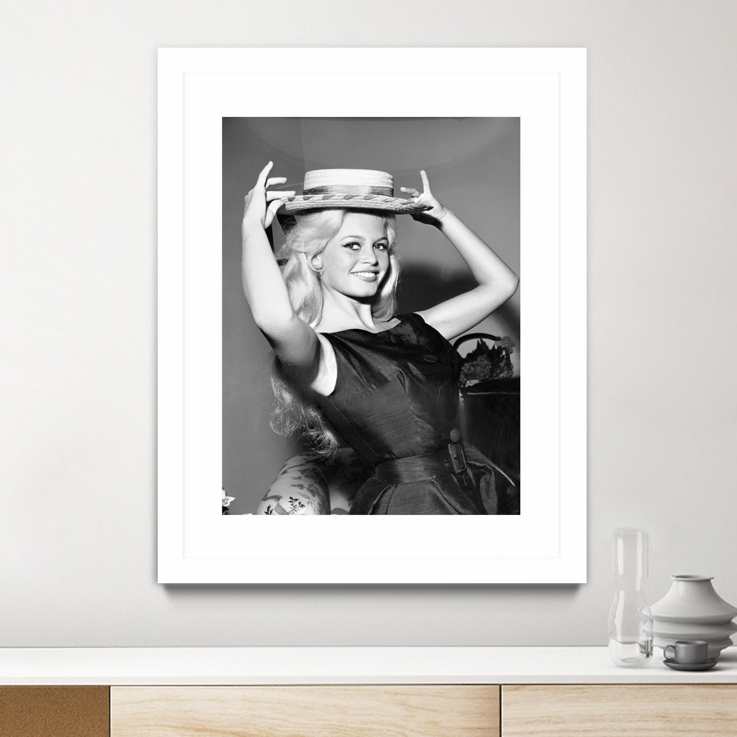 Brigitte Bardot, c.1950-60 by August Di Giovanni, Bridgeman Images on GIANT ART - black and white photography