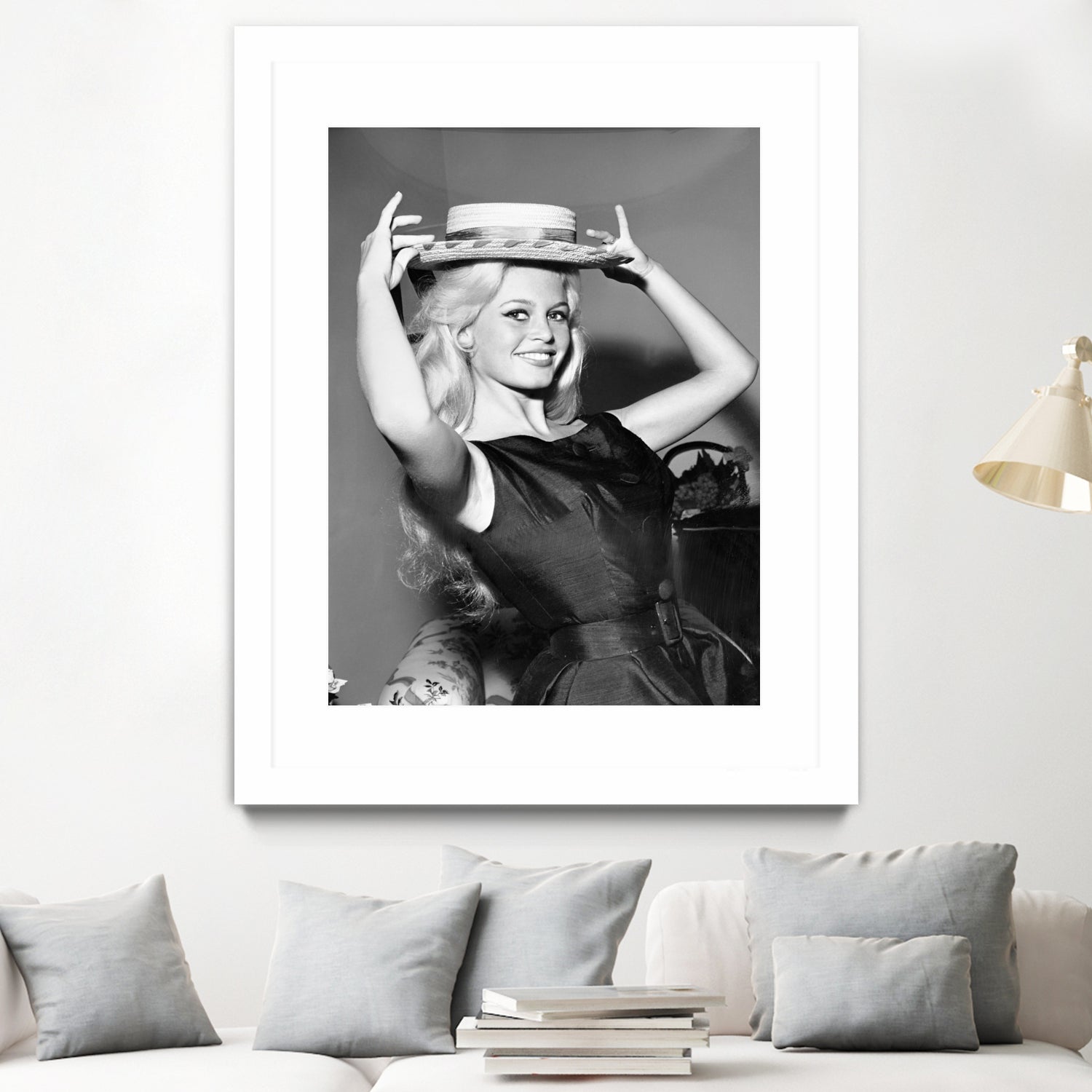 Brigitte Bardot, c.1950-60 by August Di Giovanni, Bridgeman Images on GIANT ART - black and white photography