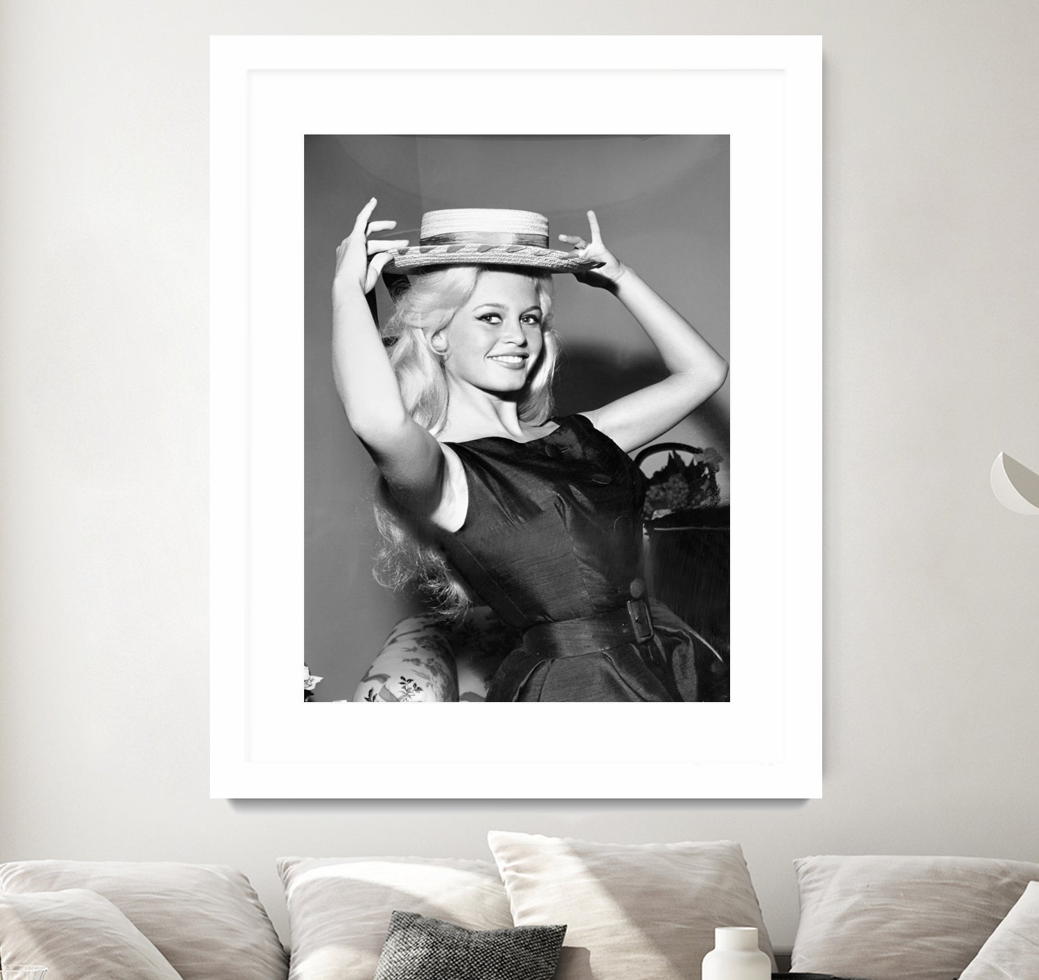 Brigitte Bardot, c.1950-60 by August Di Giovanni, Bridgeman Images on GIANT ART - black and white photography