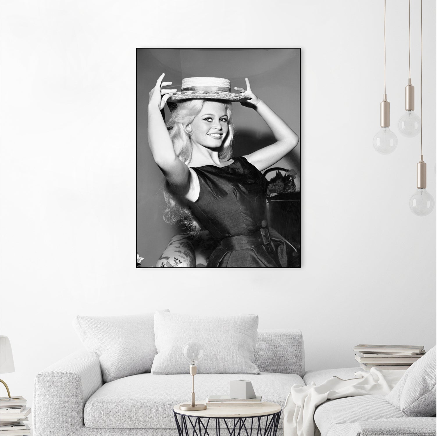 Brigitte Bardot, c.1950-60 by August Di Giovanni, Bridgeman Images on GIANT ART - black and white photography