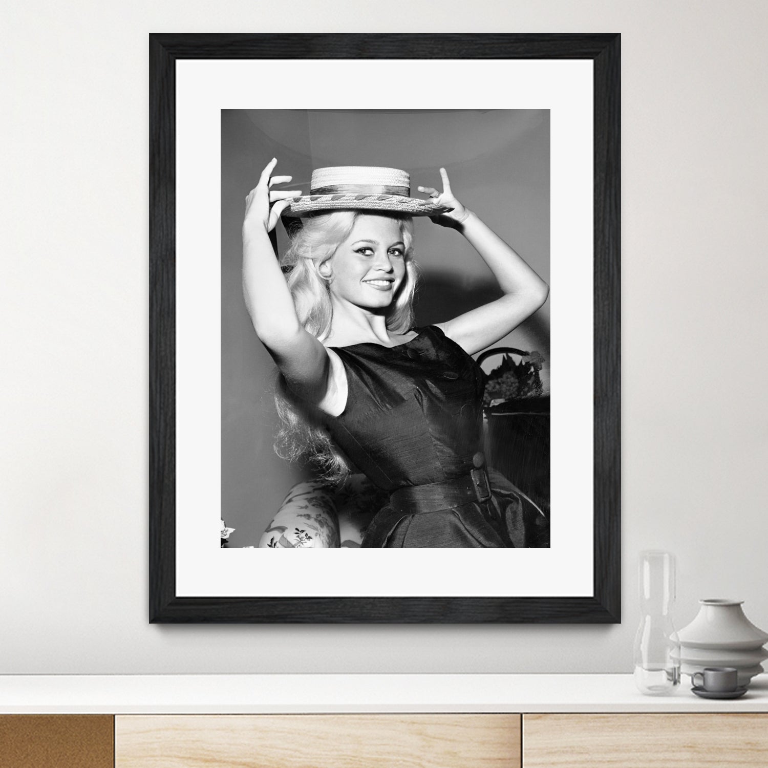 Brigitte Bardot, c.1950-60 by August Di Giovanni, Bridgeman Images on GIANT ART - black and white photography