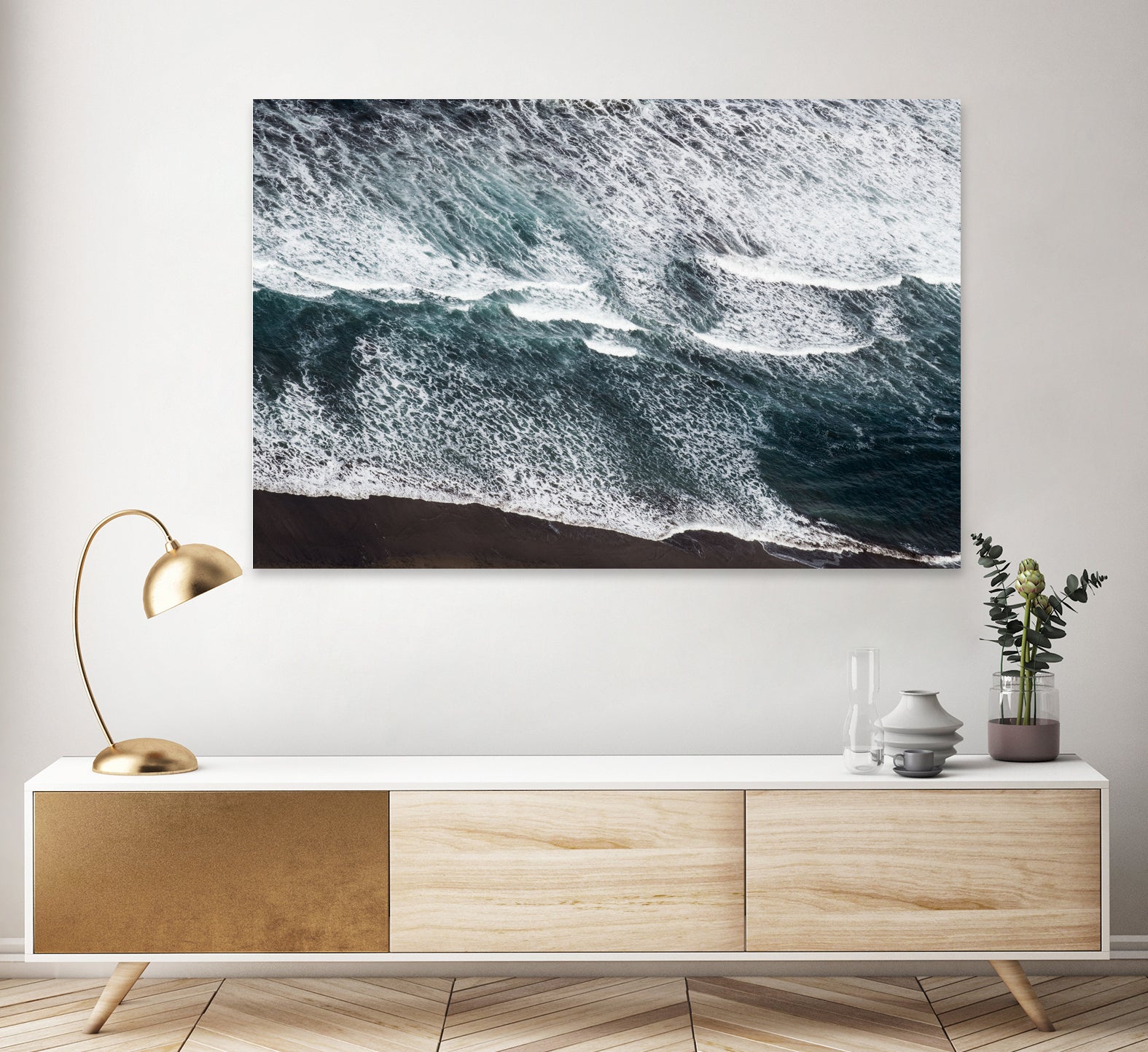 Atlantic Ocean Aerial 1 by Anitas Bellas Art on GIANT ART - coastal