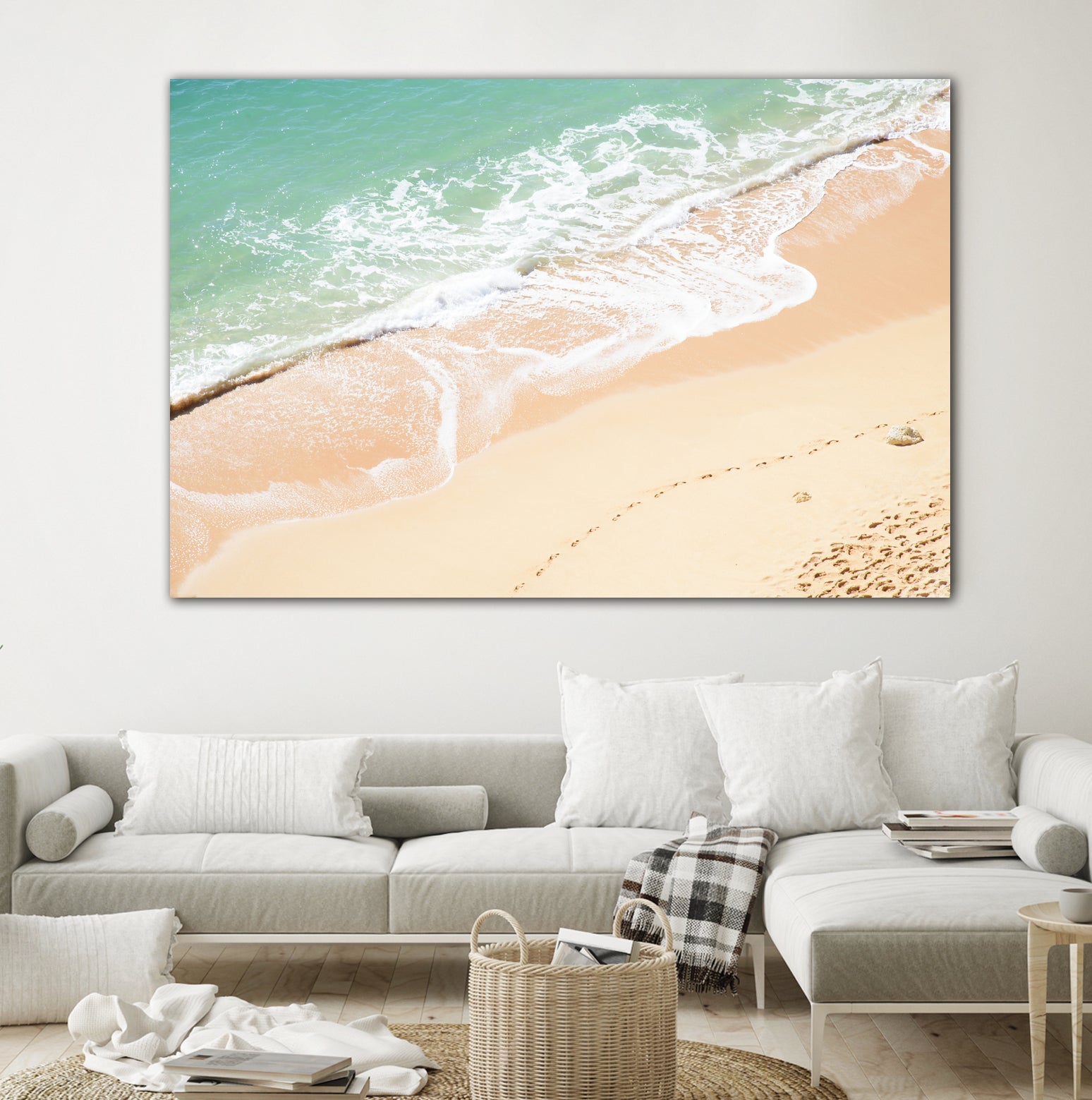 Atlantic Ocean Bliss 7 by Anitas Bellas Art on GIANT ART - beige landscape turquoise water