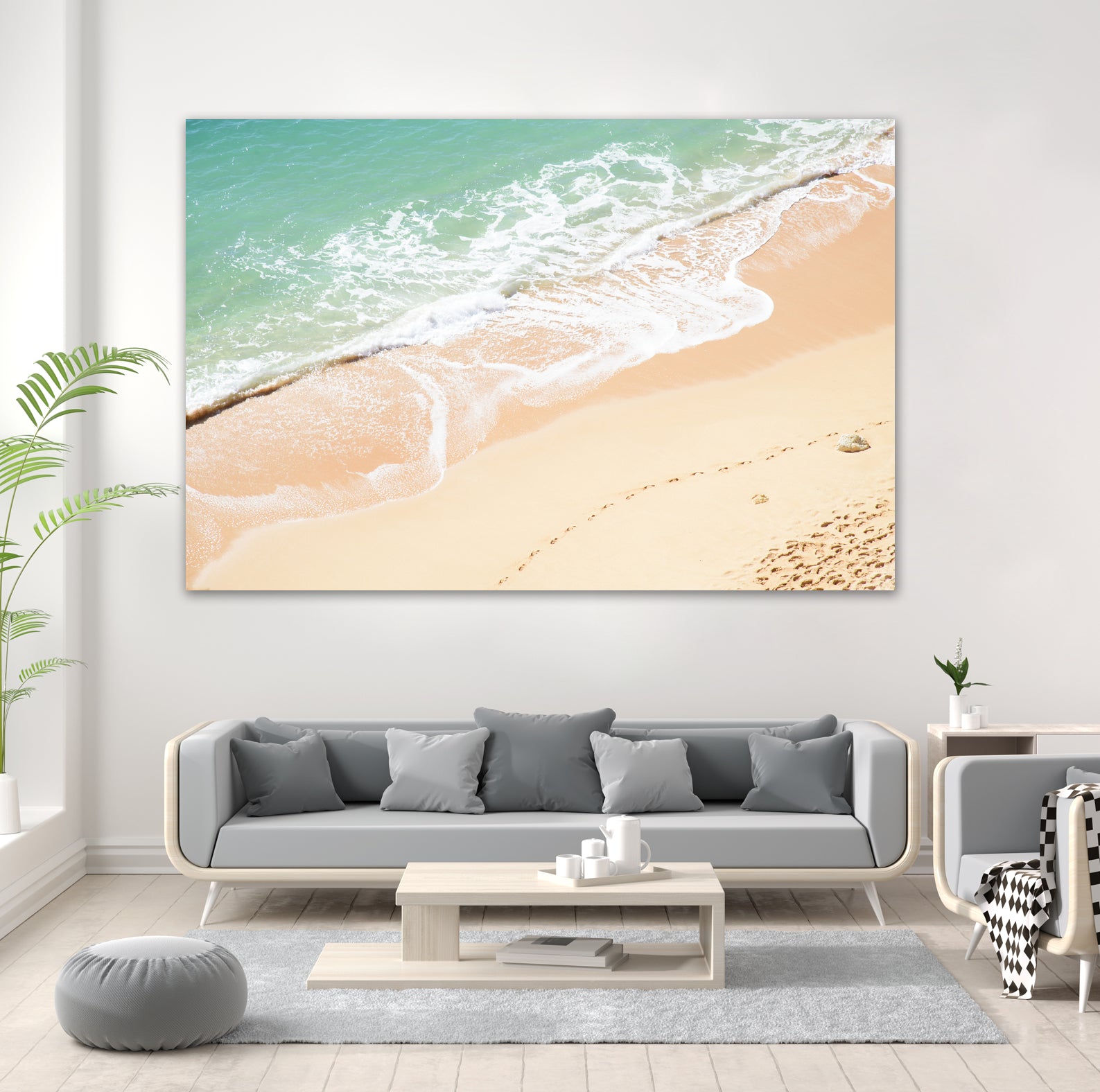 Atlantic Ocean Bliss 7 by Anitas Bellas Art on GIANT ART - beige landscape turquoise water