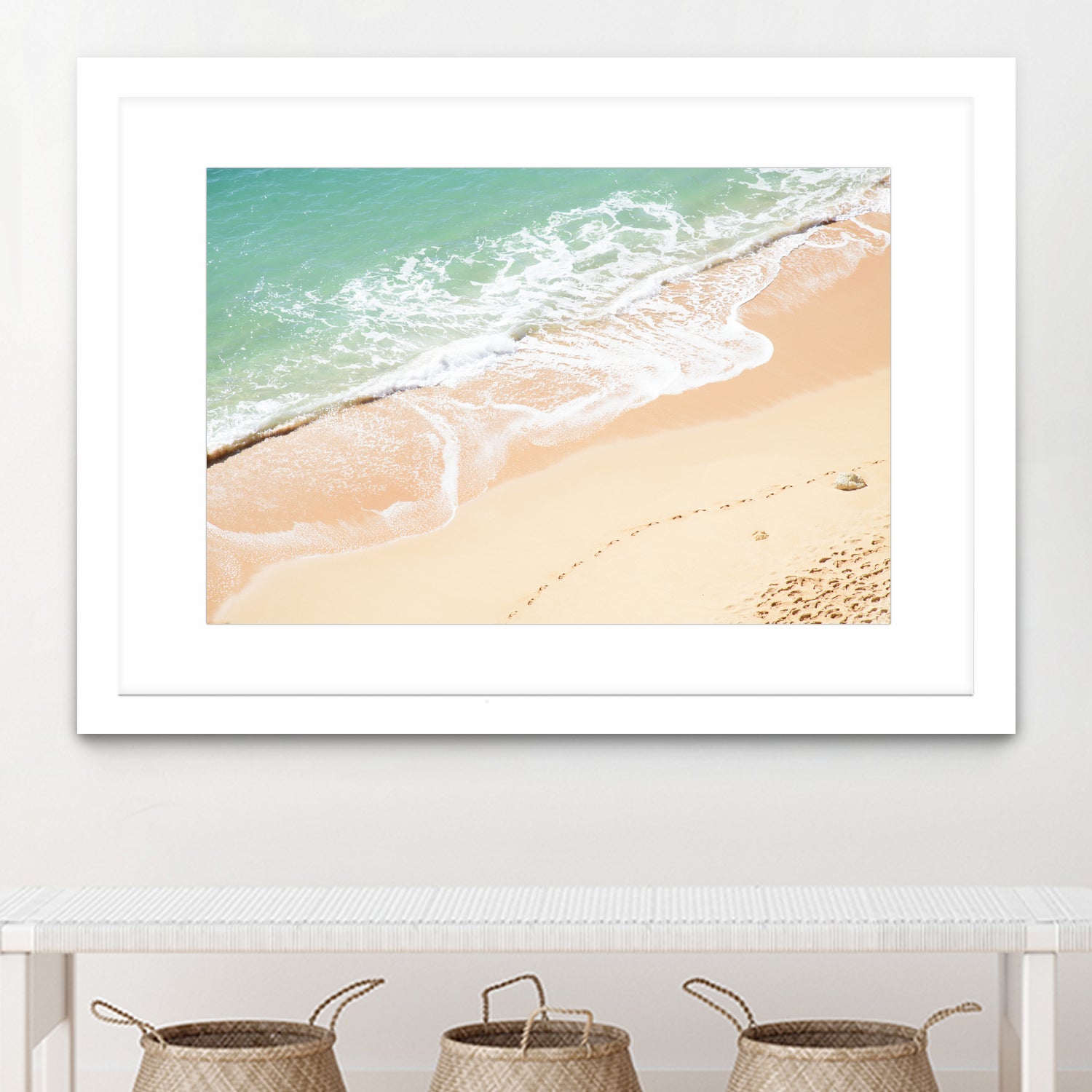 Atlantic Ocean Bliss 7 by Anitas Bellas Art on GIANT ART - beige landscape turquoise water