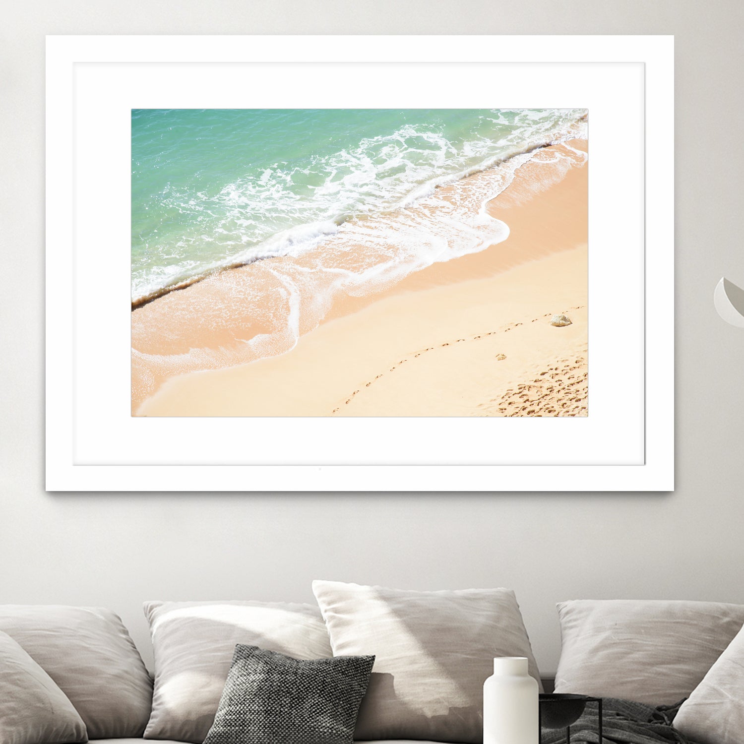 Atlantic Ocean Bliss 7 by Anitas Bellas Art on GIANT ART - beige landscape turquoise water