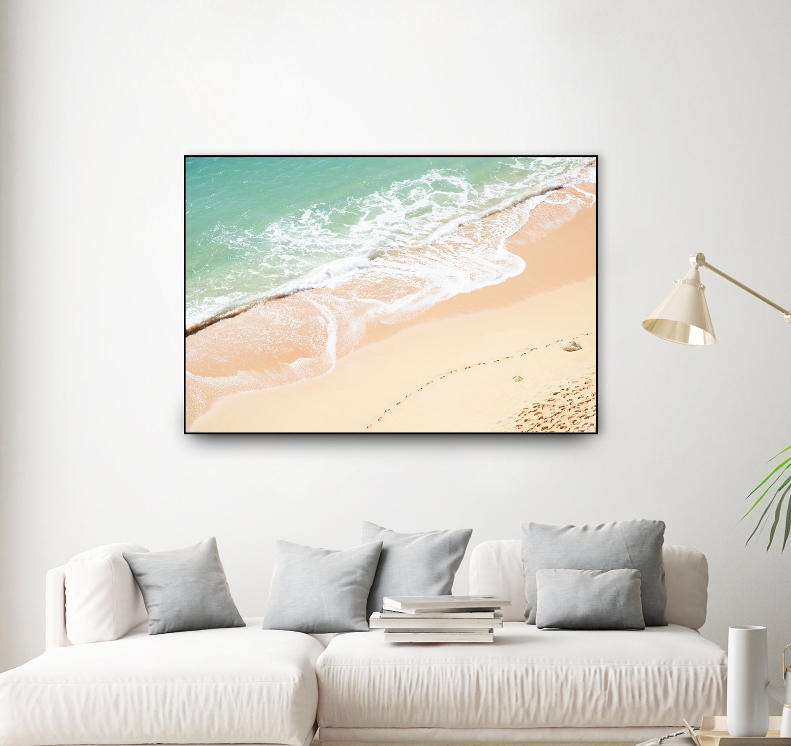 Atlantic Ocean Bliss 7 by Anitas Bellas Art on GIANT ART - beige landscape turquoise water