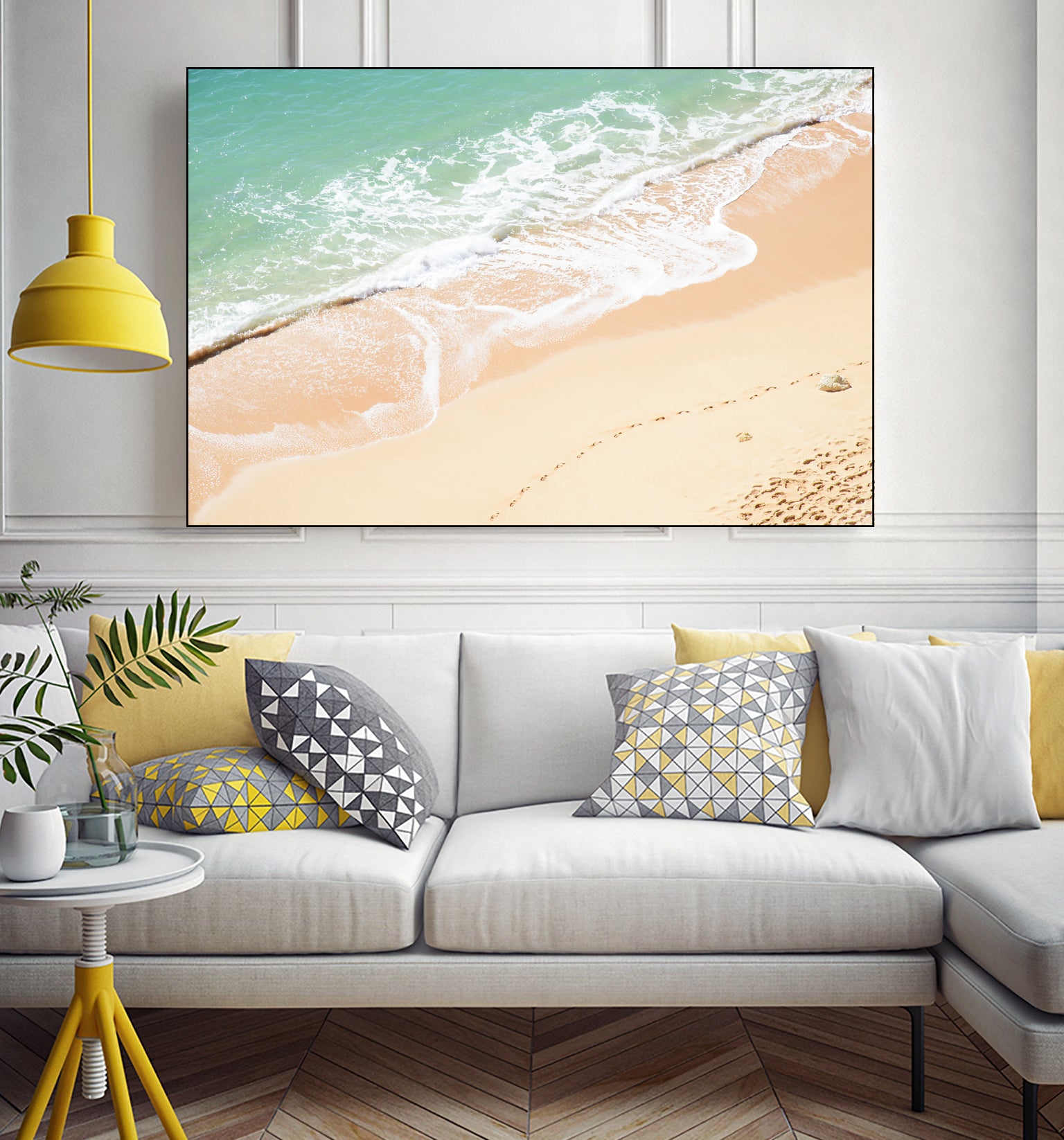 Atlantic Ocean Bliss 7 by Anitas Bellas Art on GIANT ART - beige landscape turquoise water