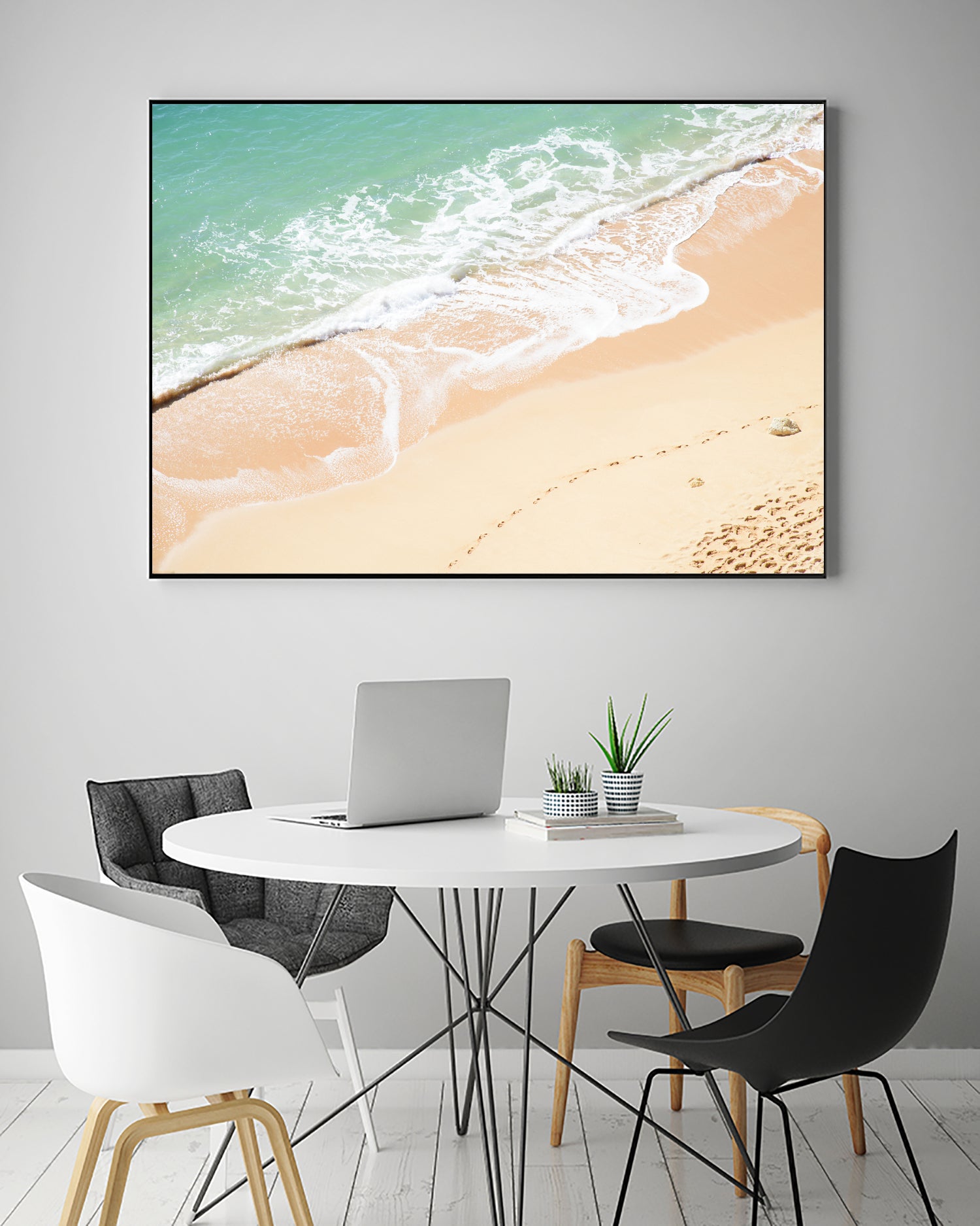 Atlantic Ocean Bliss 7 by Anitas Bellas Art on GIANT ART - beige landscape turquoise water