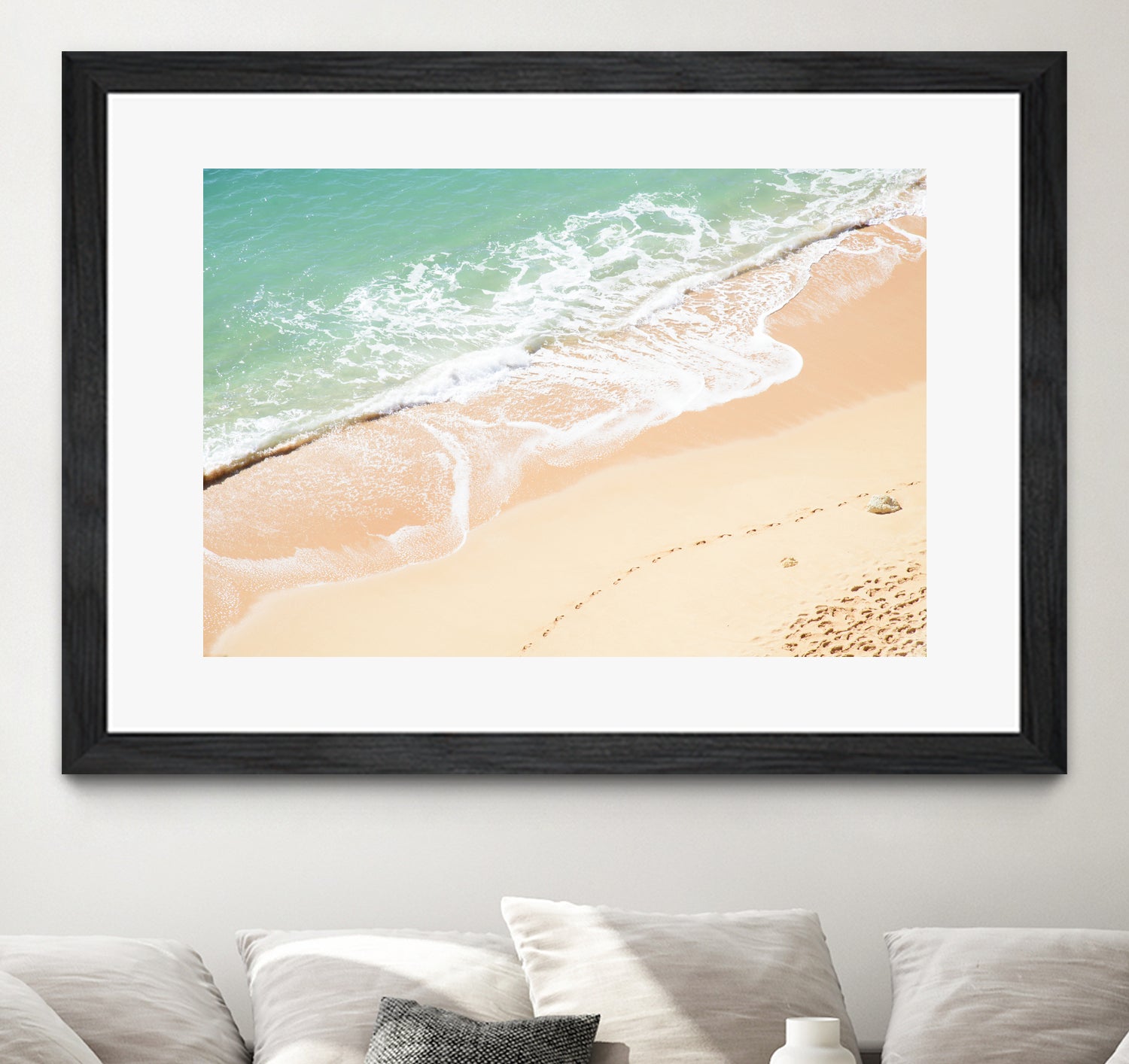 Atlantic Ocean Bliss 7 by Anitas Bellas Art on GIANT ART - beige landscape turquoise water