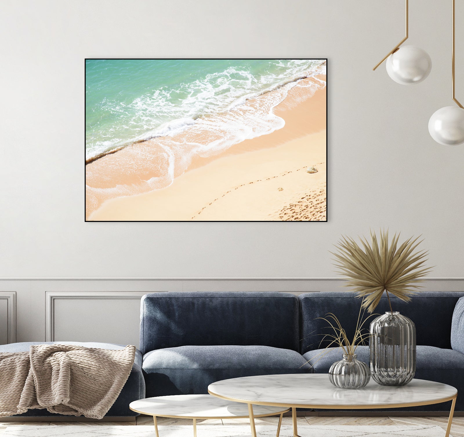 Atlantic Ocean Bliss 7 by Anitas Bellas Art on GIANT ART - beige landscape turquoise water