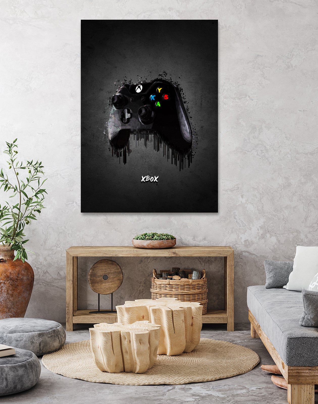 xbox joystick by Gabriel Fernando on GIANT ART - black game design