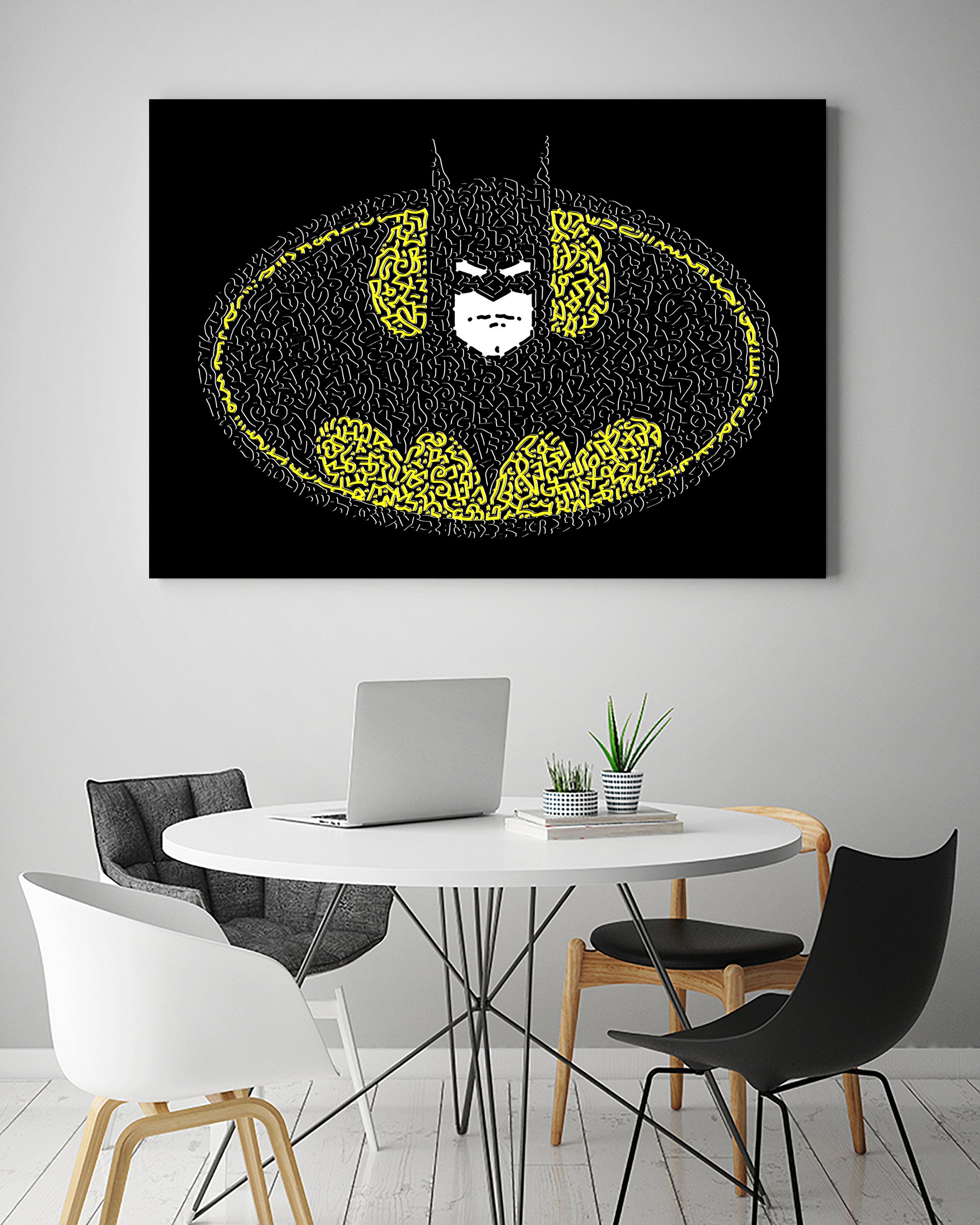 Batman Logo by Caroline BESSIERES on GIANT ART - black digital drawing