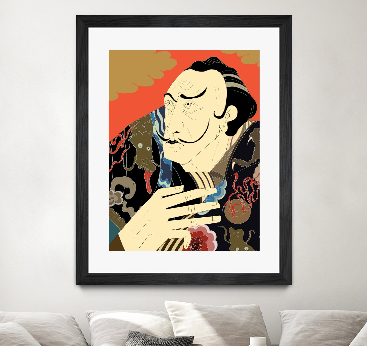 * “Japonica” / Salvador Dali by Kazuhiro Ishihara on GIANT ART - red photo illustration