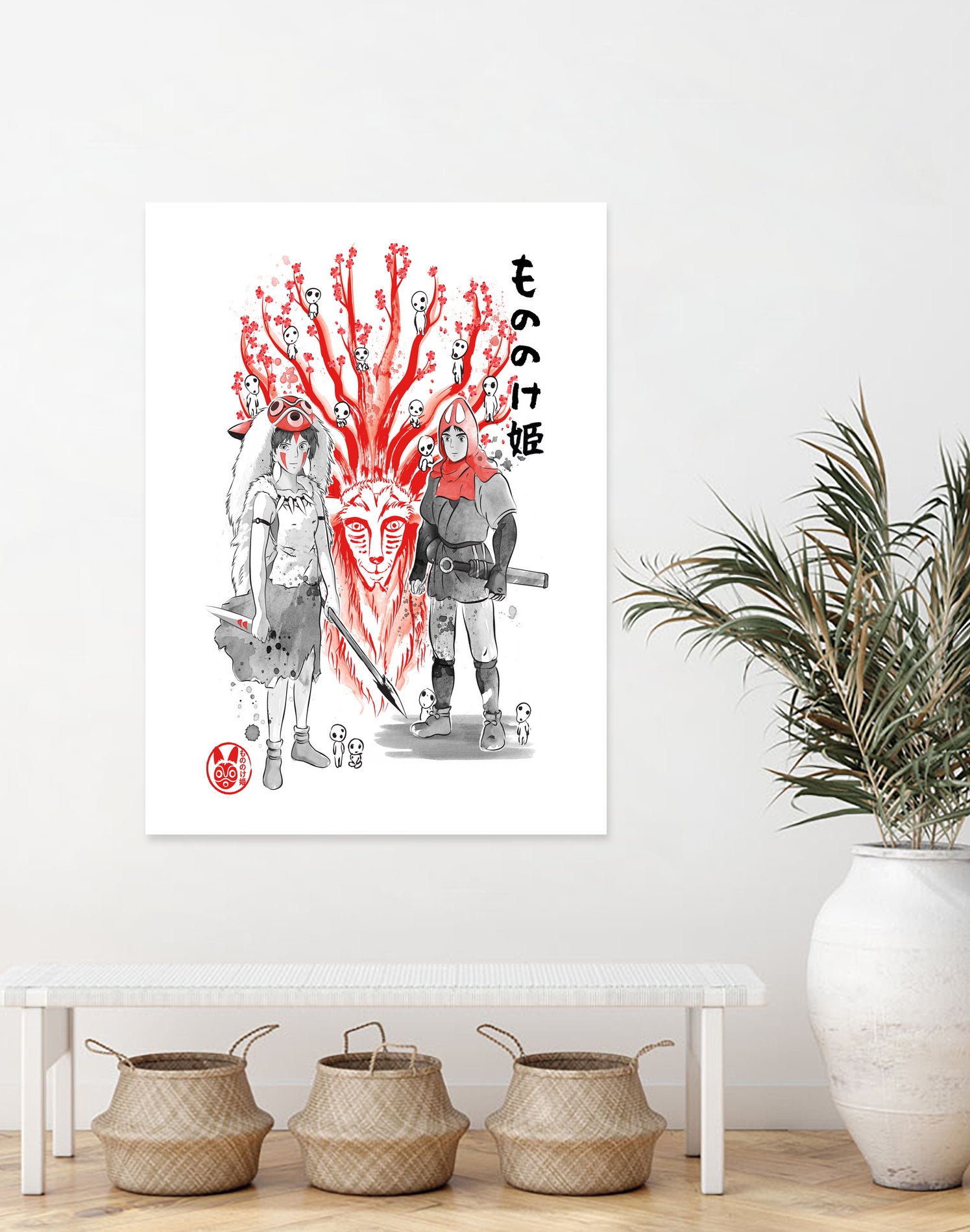 Wolf Princess sumi-e by Antonio Camarena on GIANT ART - white digital painting