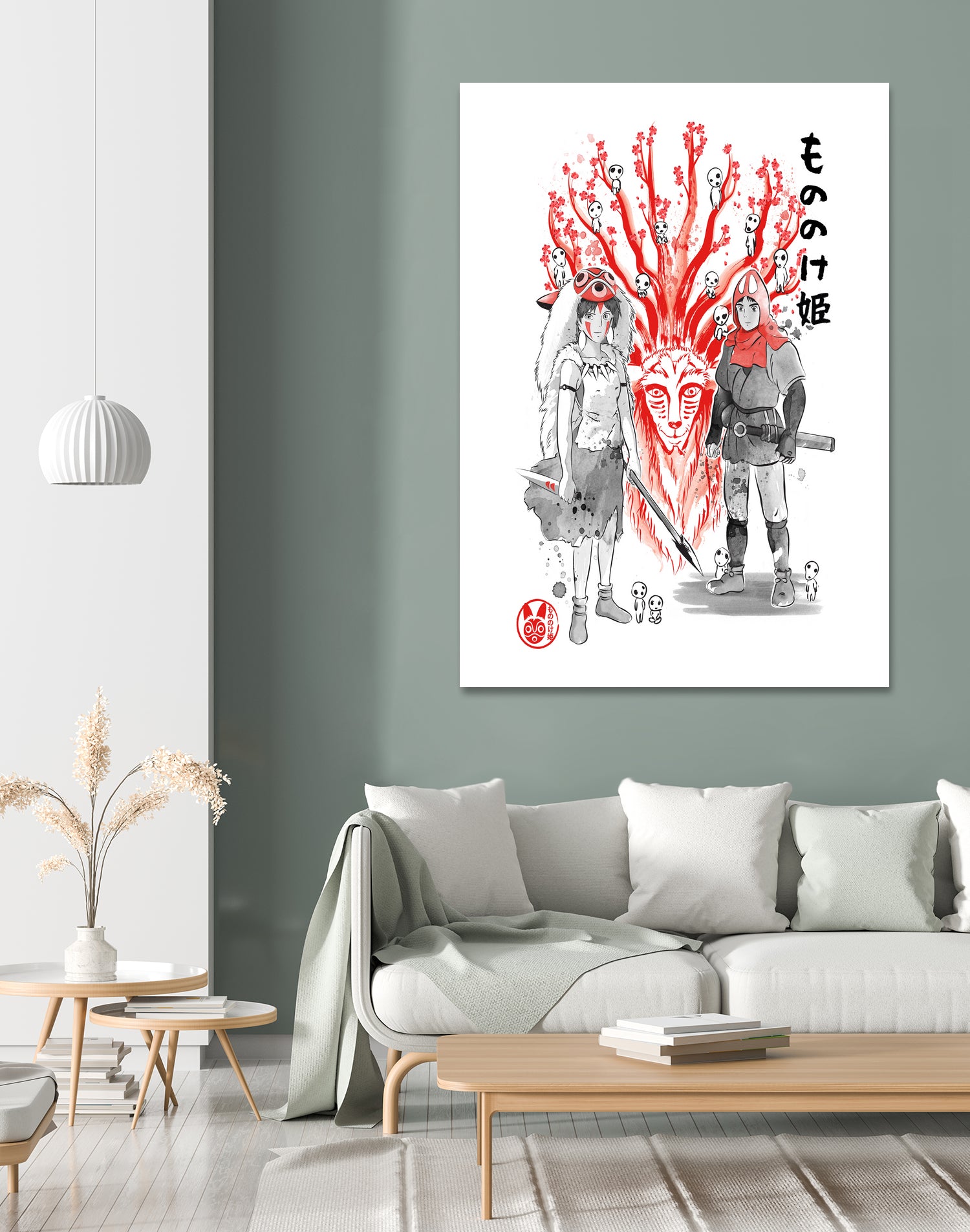 Wolf Princess sumi-e by Antonio Camarena on GIANT ART - white digital painting