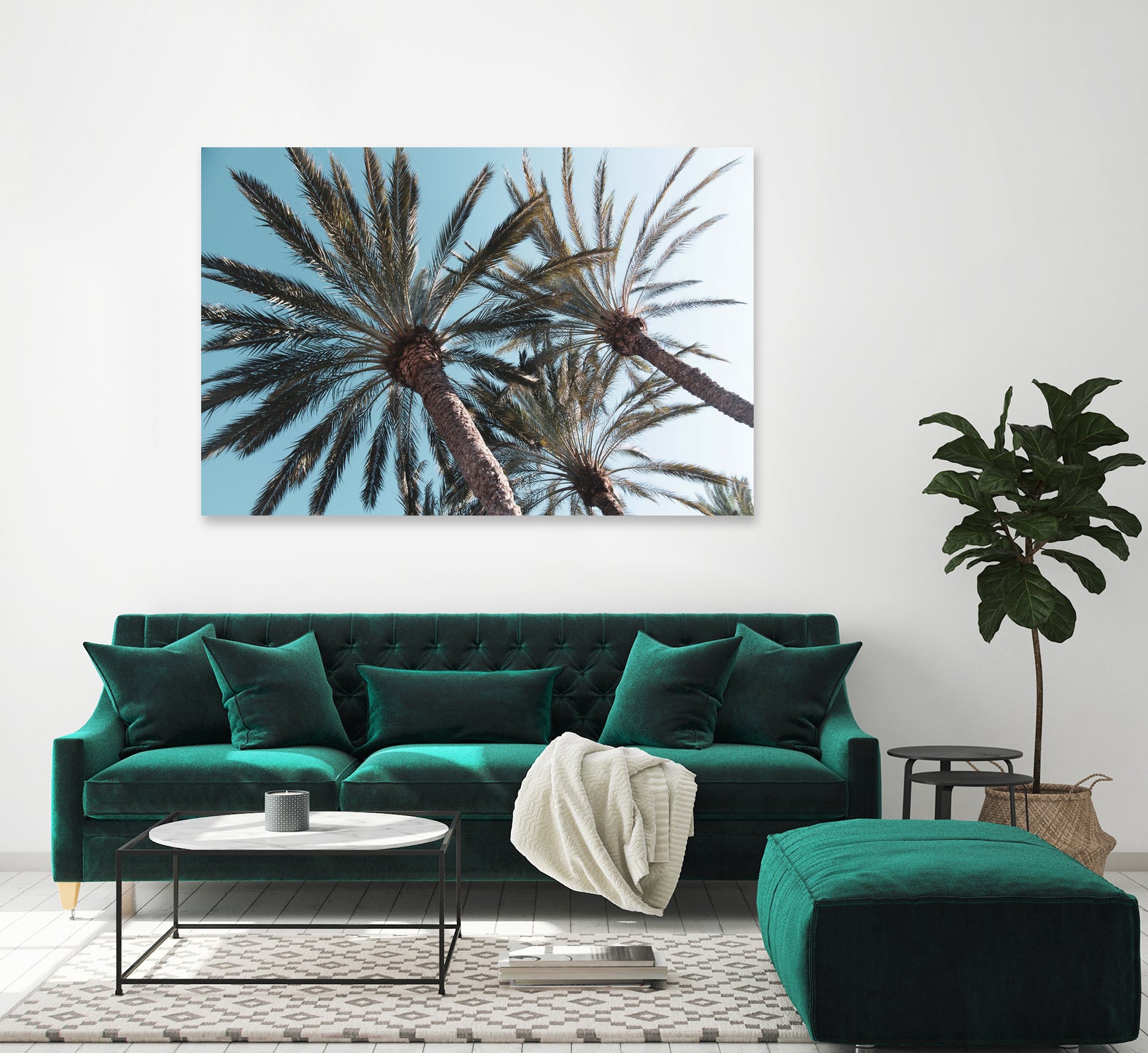 Palm Trees Bliss 1 by Anitas Bellas Art on GIANT ART - coastal