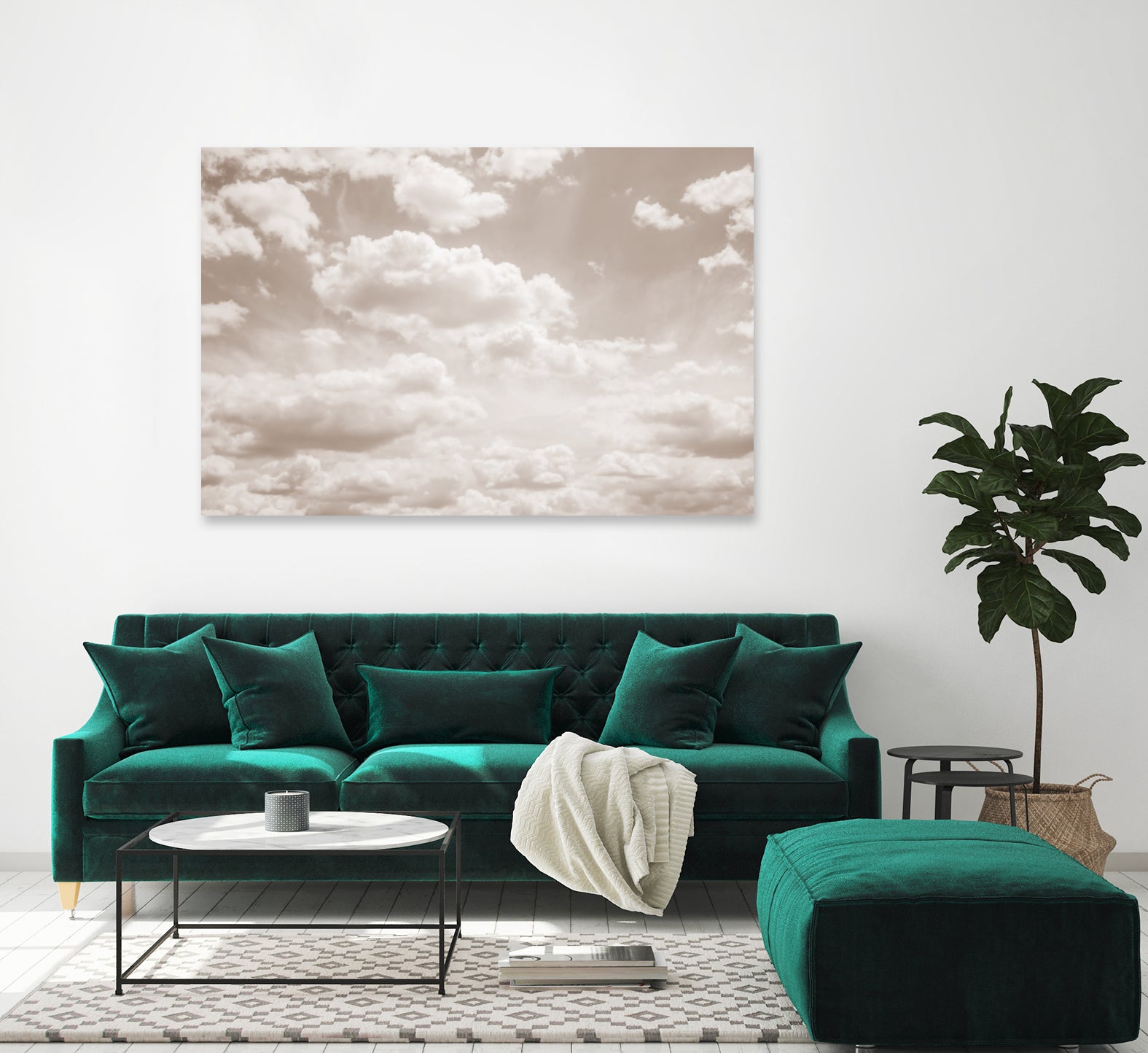 Soft Beige Clouds 4 by Anitas Bellas Art on GIANT ART - beige coastal beige
