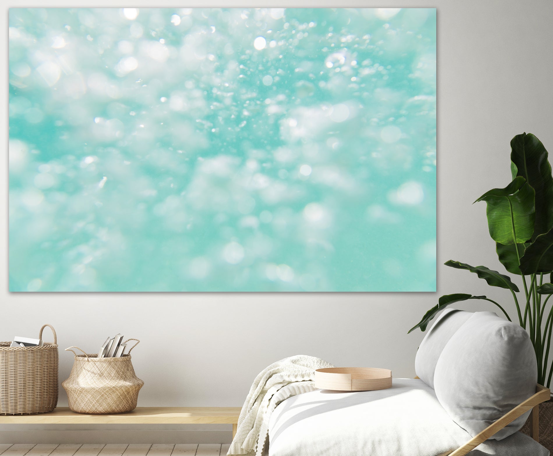 Underwater Caribbean Bubbles Dream 1 by AnitasBellasArt on GIANT ART - blue coastal
