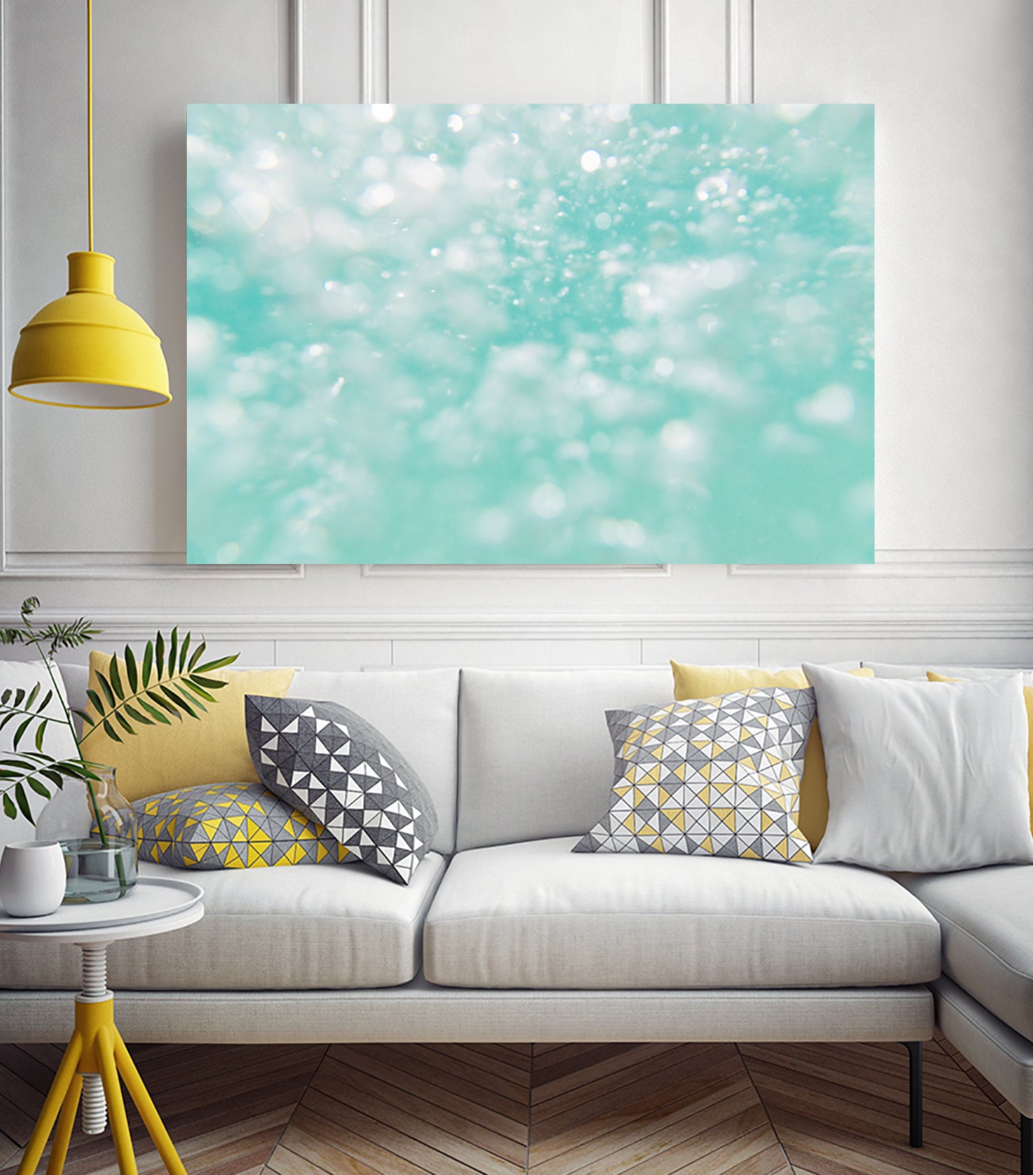 Underwater Caribbean Bubbles Dream 1 by AnitasBellasArt on GIANT ART - blue coastal