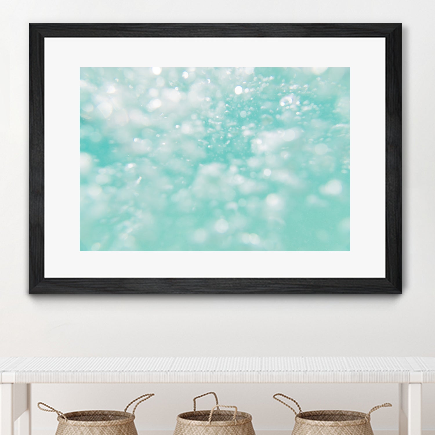 Underwater Caribbean Bubbles Dream 1 by AnitasBellasArt on GIANT ART - blue coastal
