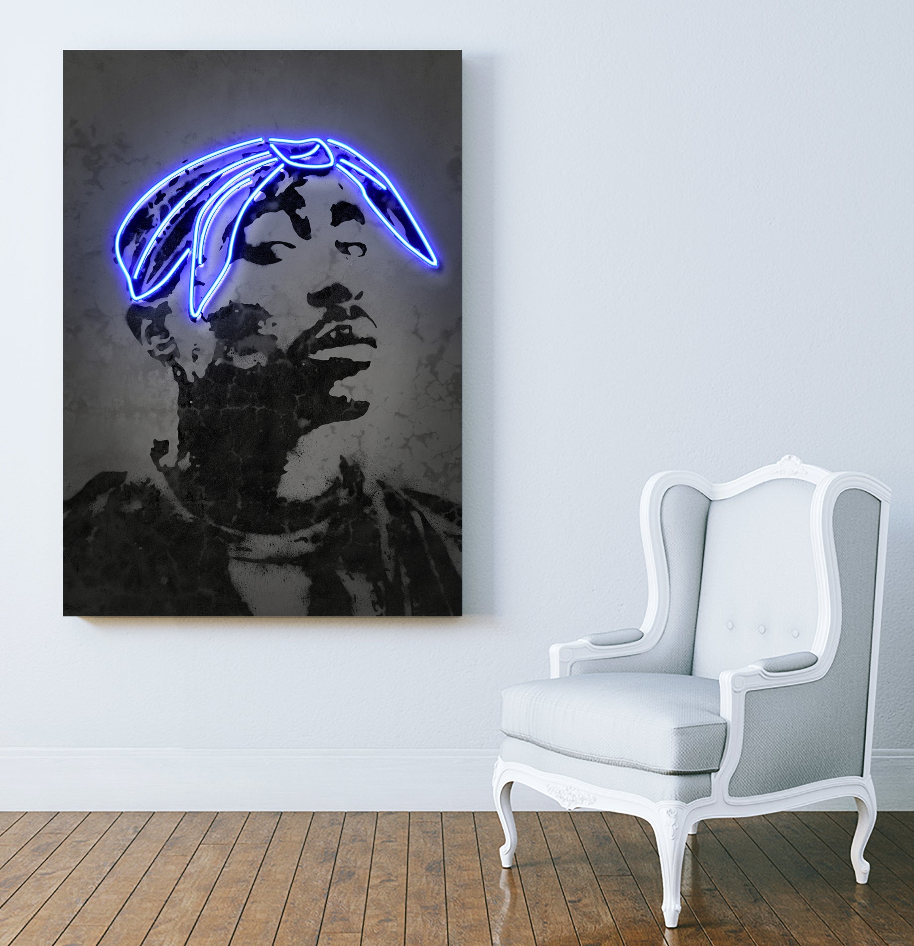 2Pac by Octavian Mihai Mielu on GIANT ART - gray photo manipulation