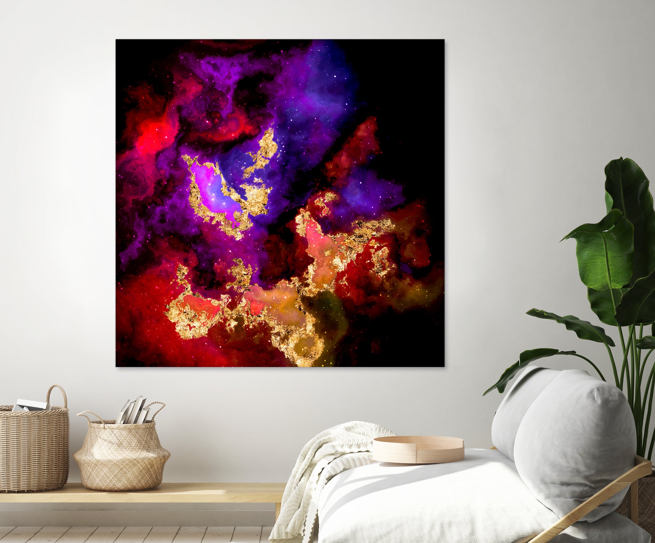 100 Nebulas in Space 058 by Raul Andre Petrasanta on GIANT ART - red digital painting