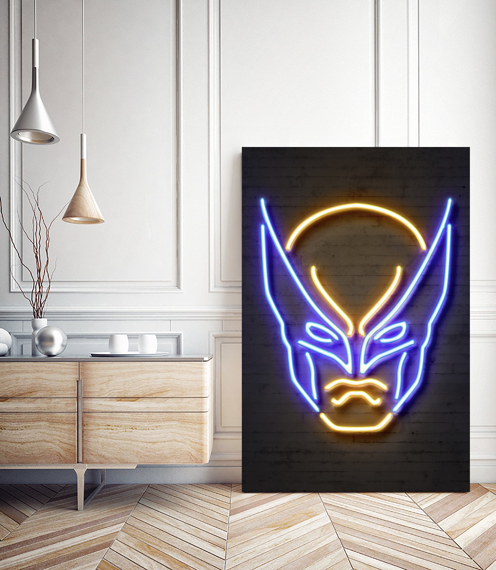 Wolverine by Octavian Mihai Mielu on GIANT ART - blue 3d art