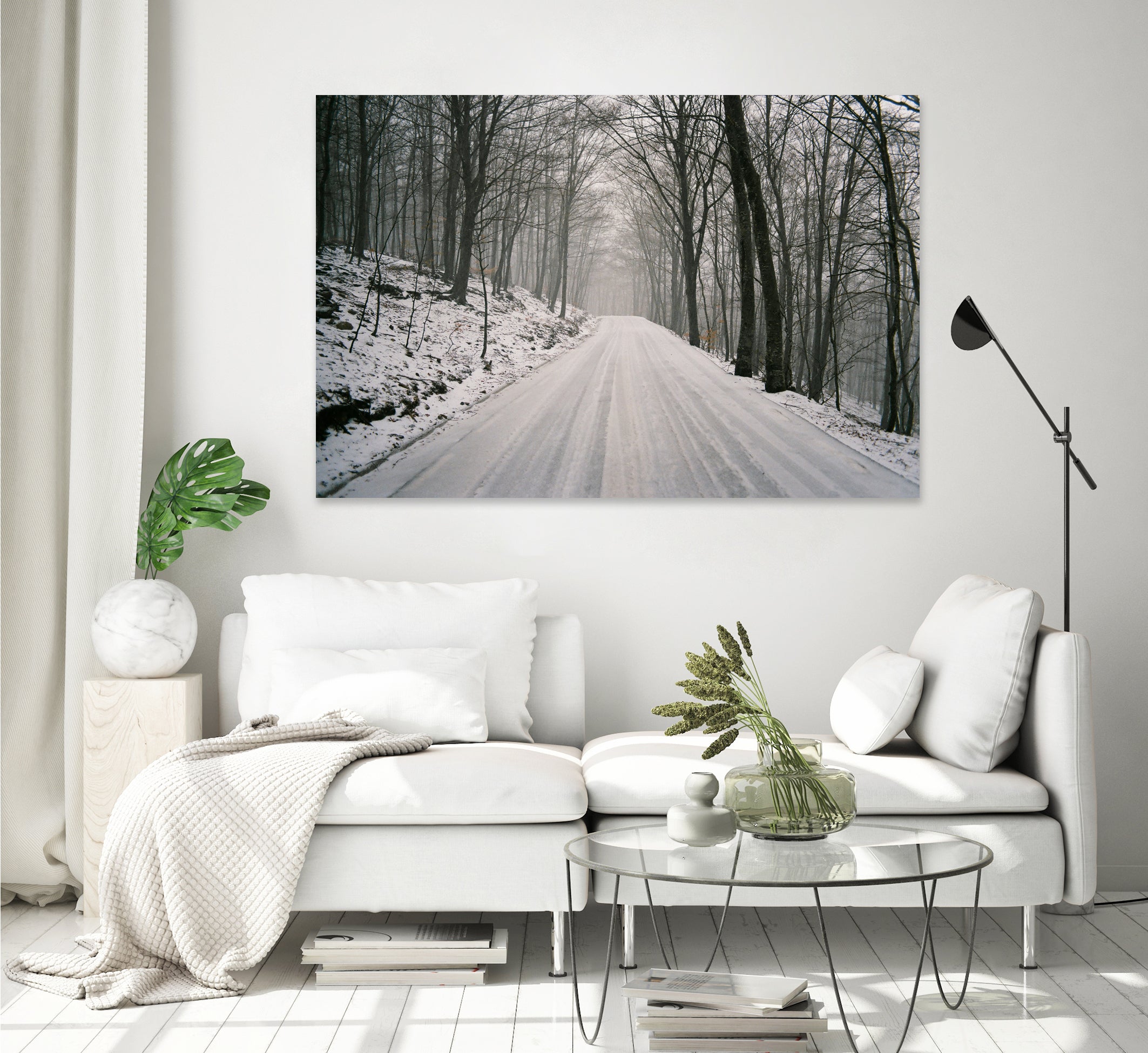 Winter memories XII by Anna Garcia on GIANT ART - white mixed media