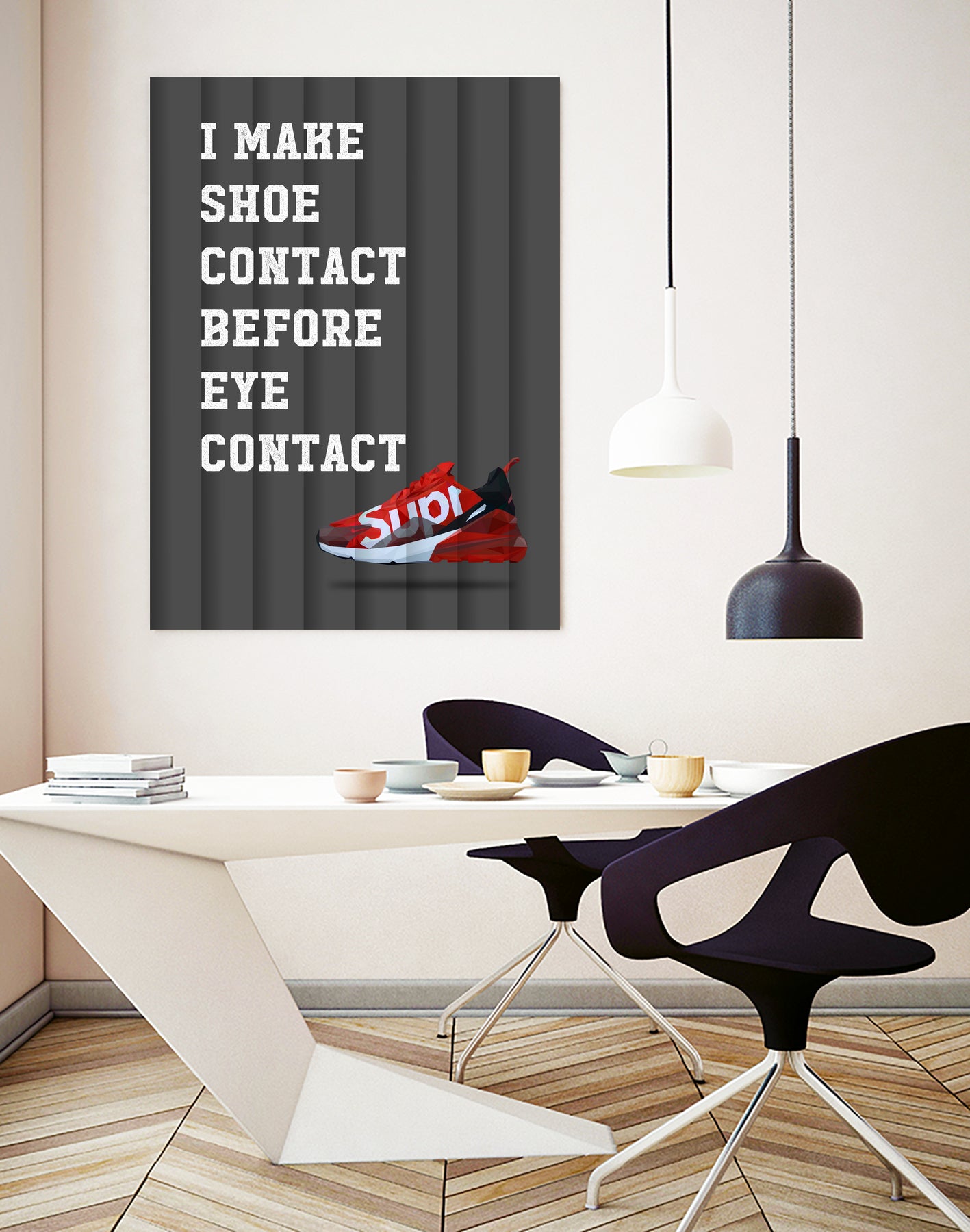 sneakers quotes by M Maisur Amin on GIANT ART - black typography