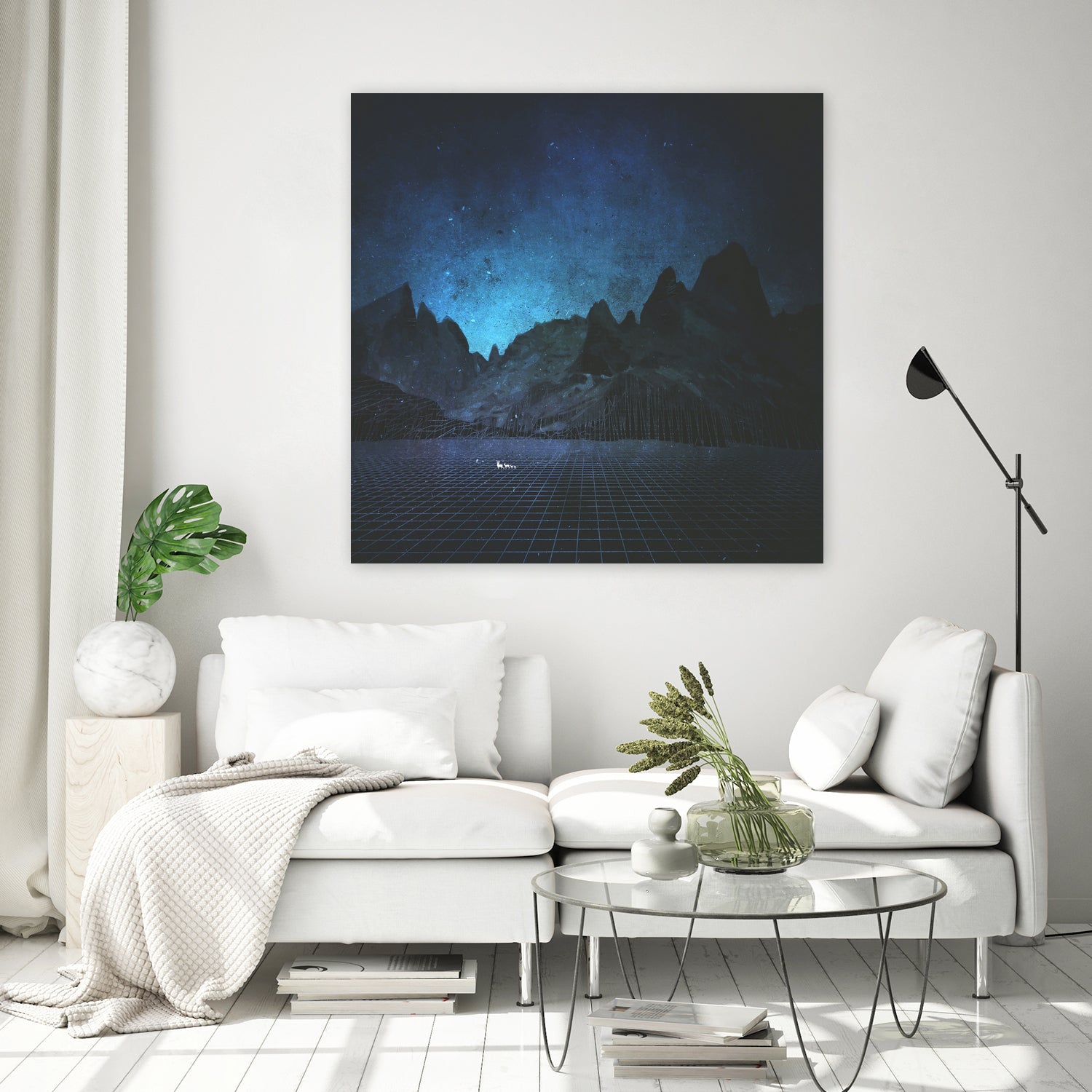 When The Night Has Come, And The Land Is Dark by Jamison Gish on GIANT ART - blue digital painting