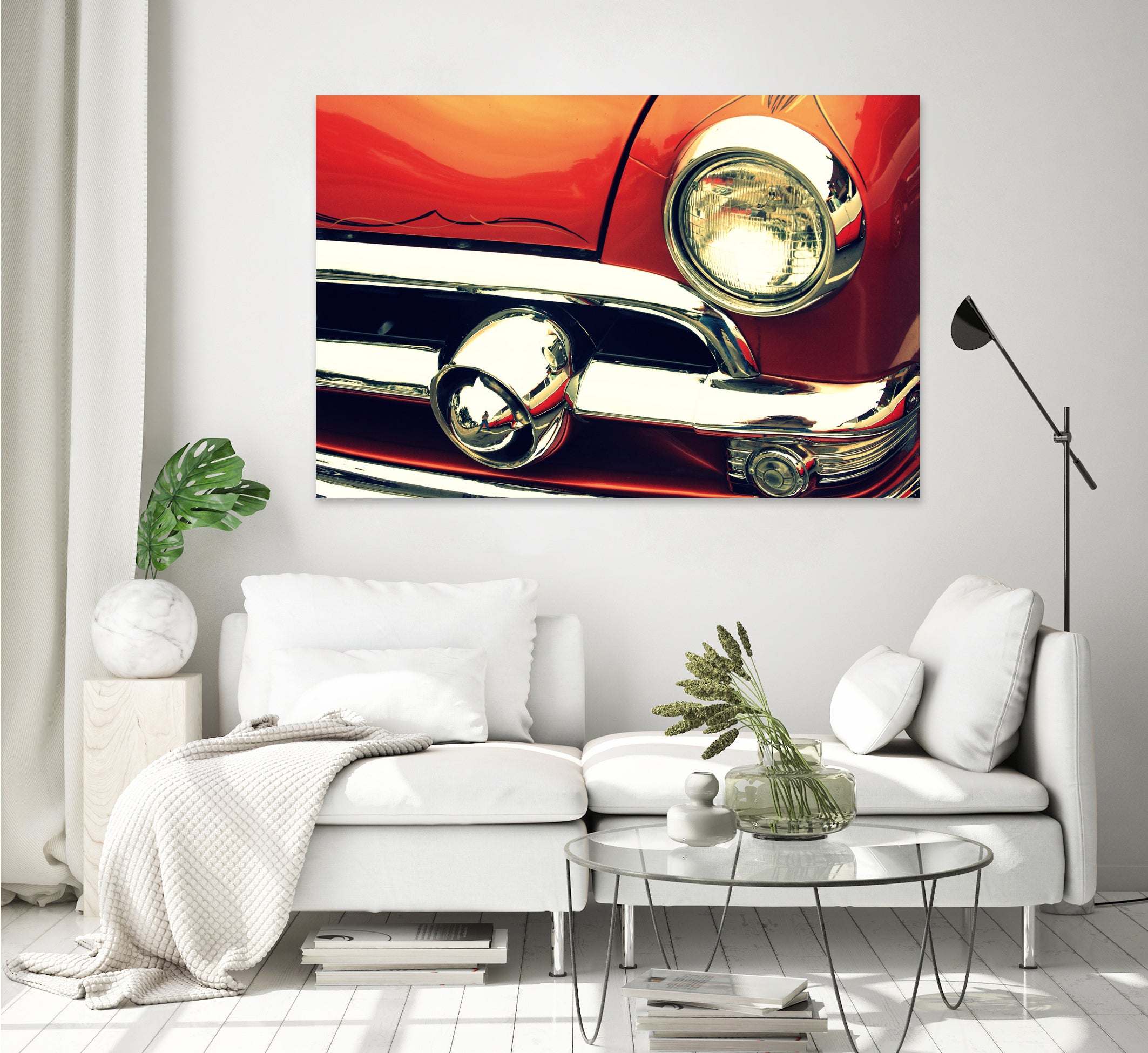 1951 Ford by Lyle Hatch on GIANT ART - red photo illustration