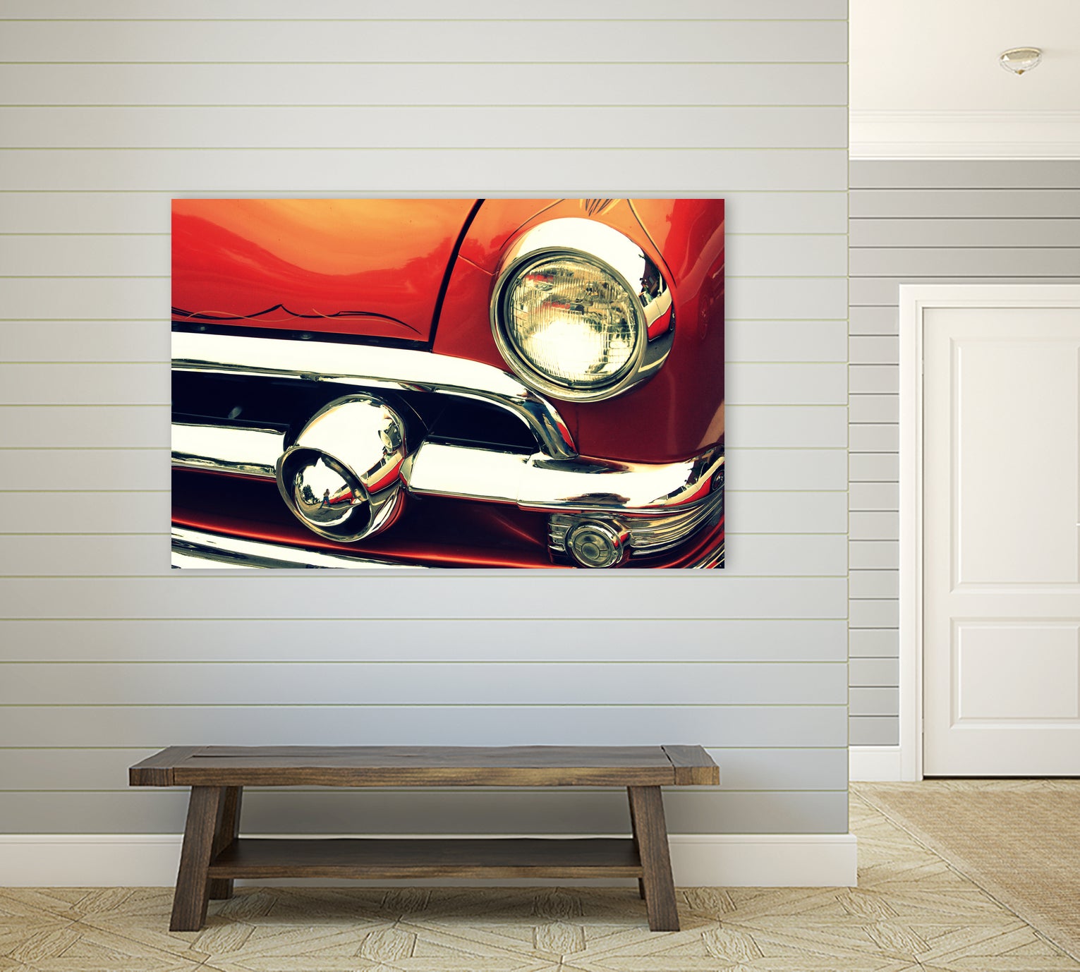 1951 Ford by Lyle Hatch on GIANT ART - red photo illustration