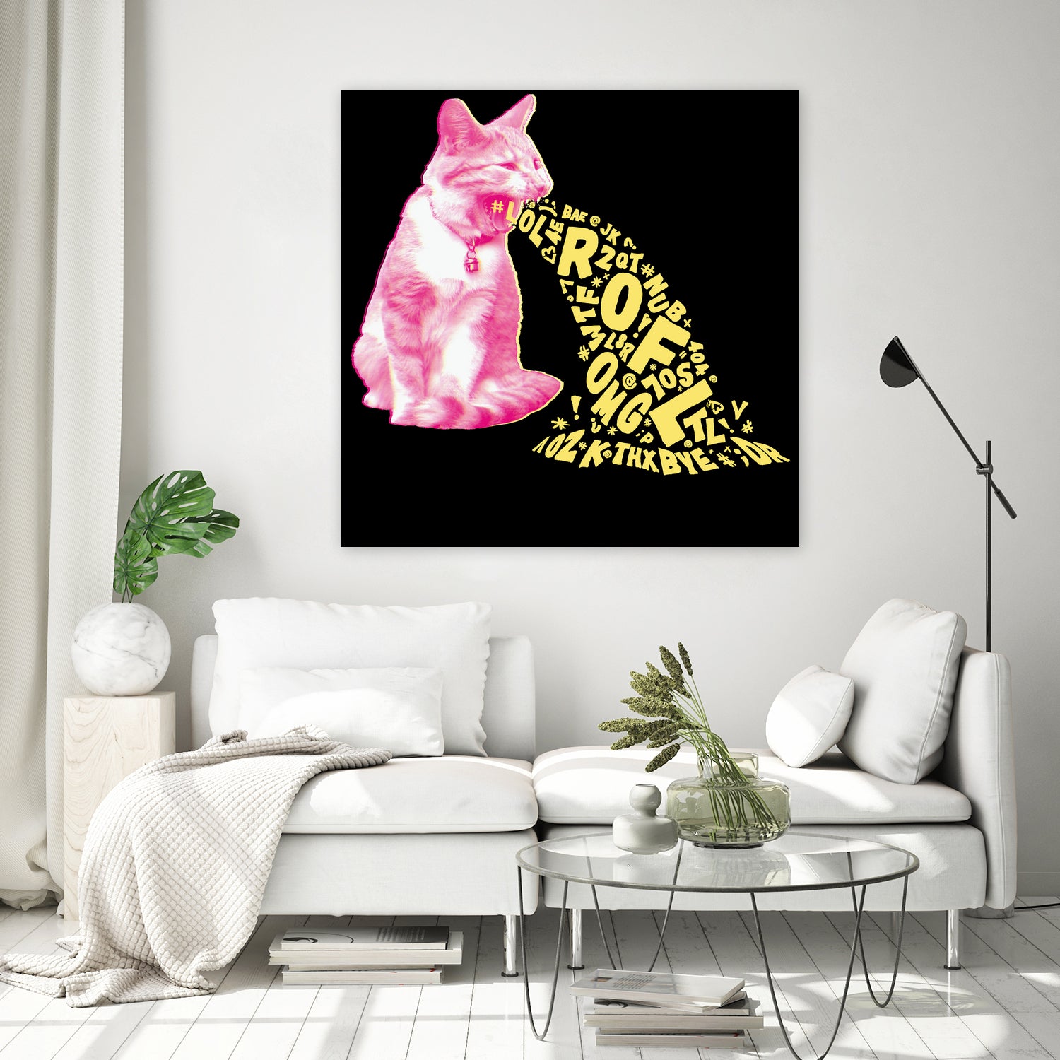 Word Vomit by Sabrina Pearcy on GIANT ART - pink typography