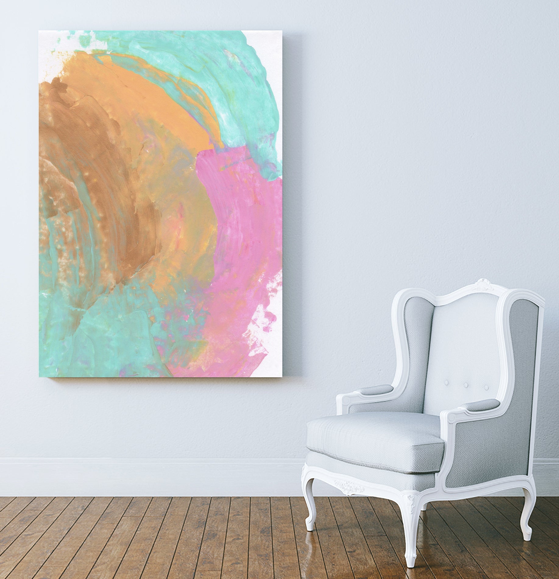 Abstract 844 by Cecilie Karoline on GIANT ART - pink mixed media